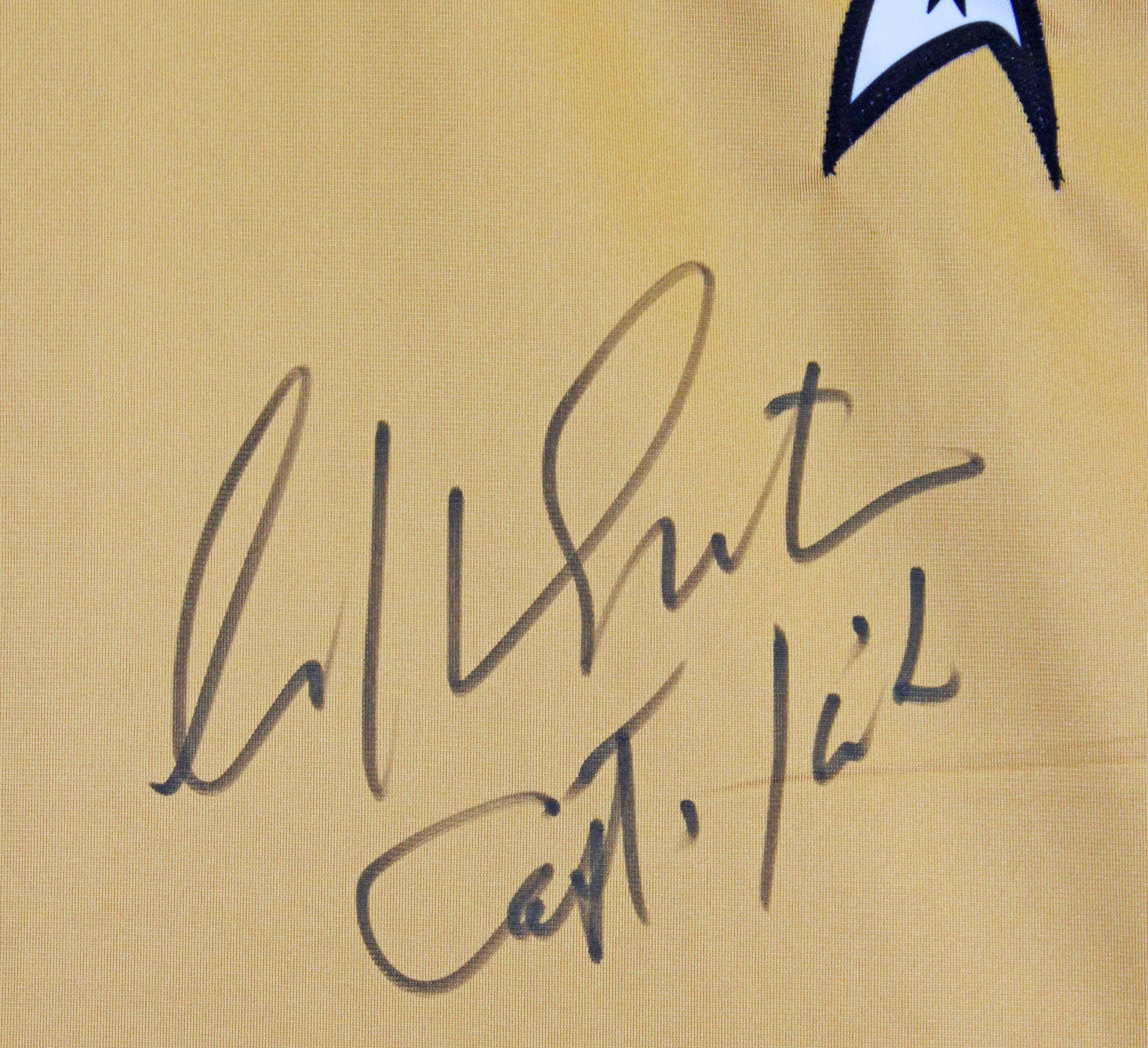 William Shatner Star Trek "Captain Kirk" Authentic Signed Uniform Shirt BAS Wit