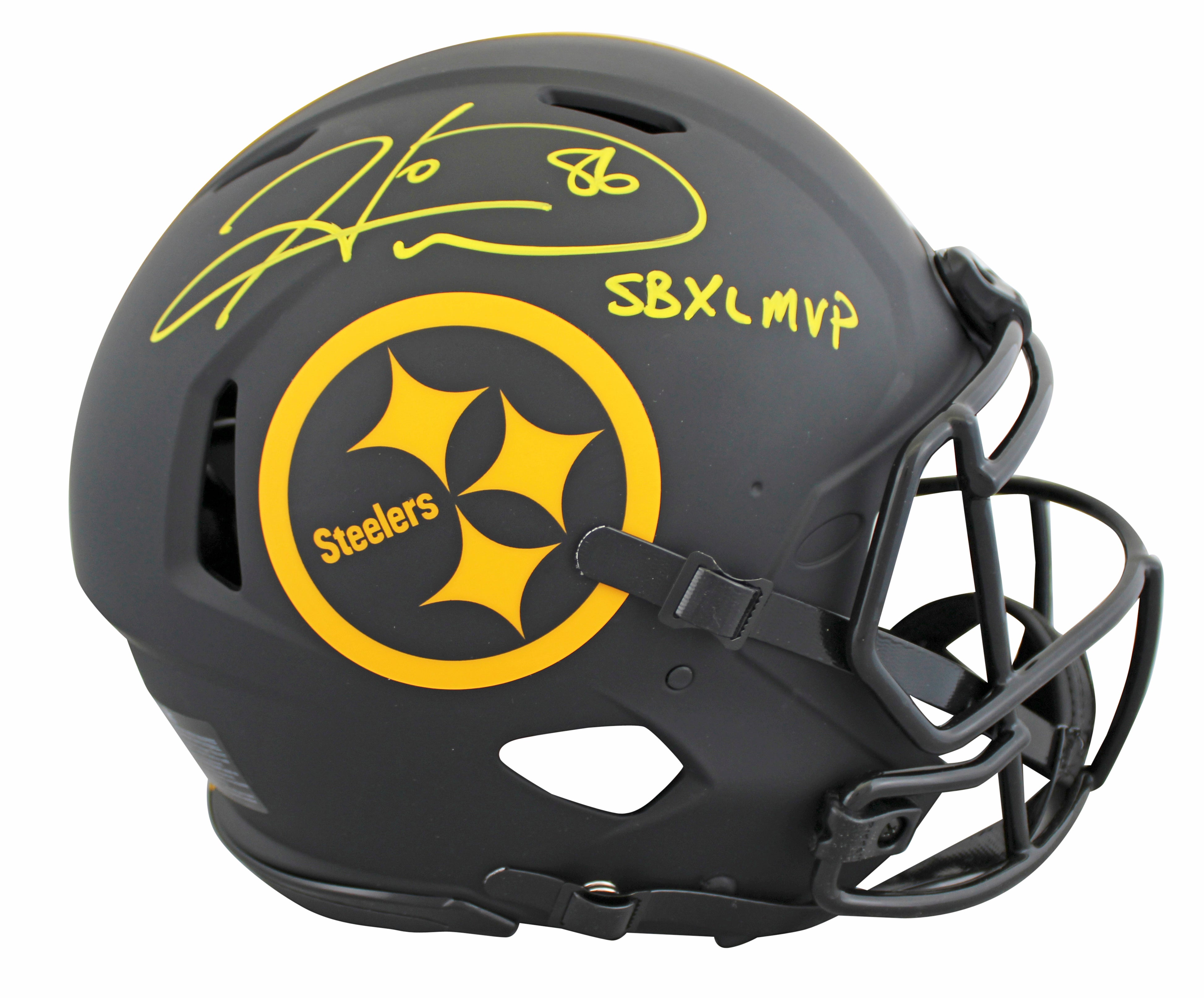 Steelers Hines Ward "SB MVP" Signed Eclipse F/S Speed Proline Helmet w/ Case BAS