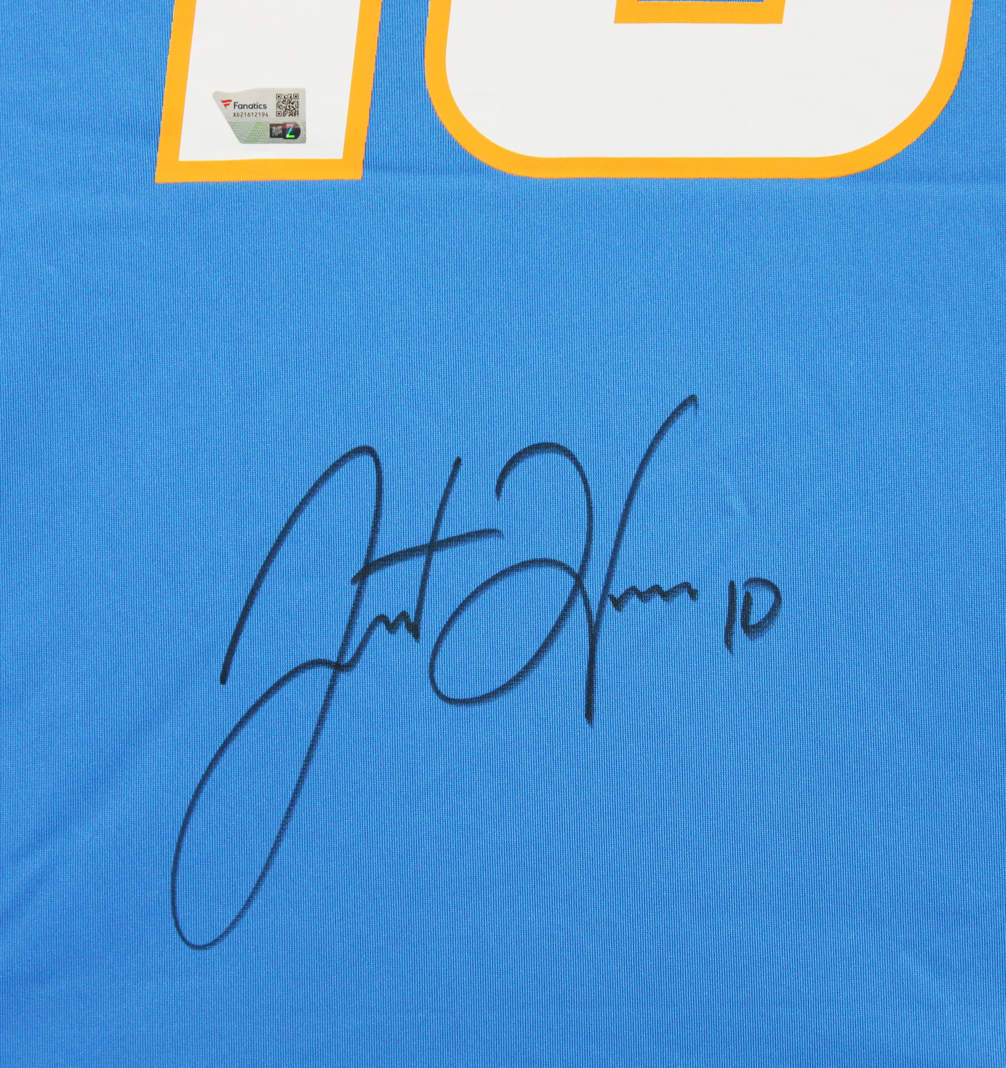 Chargers Justin Herbert Authentic Signed Powder Blue Nike Game Jersey Fanatics