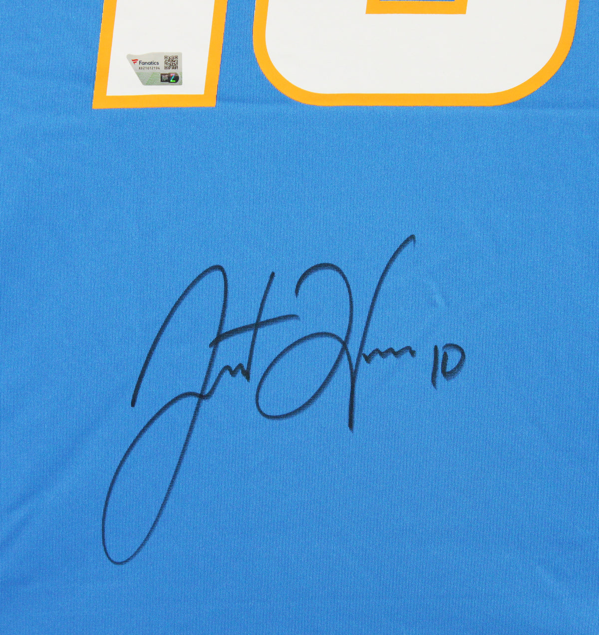 Chargers Justin Herbert Authentic Signed Powder Blue Nike Game Jersey Fanatics