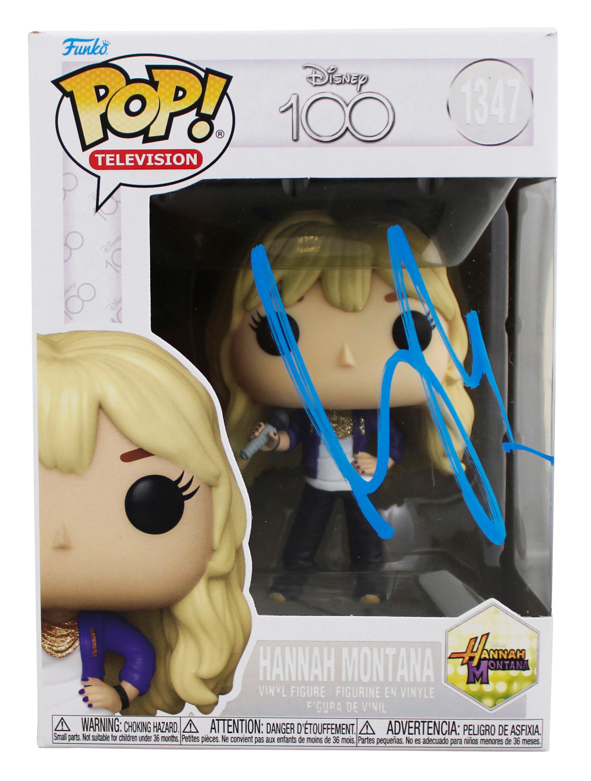 Miley Cyrus Hannah Montana Signed #1347 Funko Pop Vinyl Figure JSA #CI50054