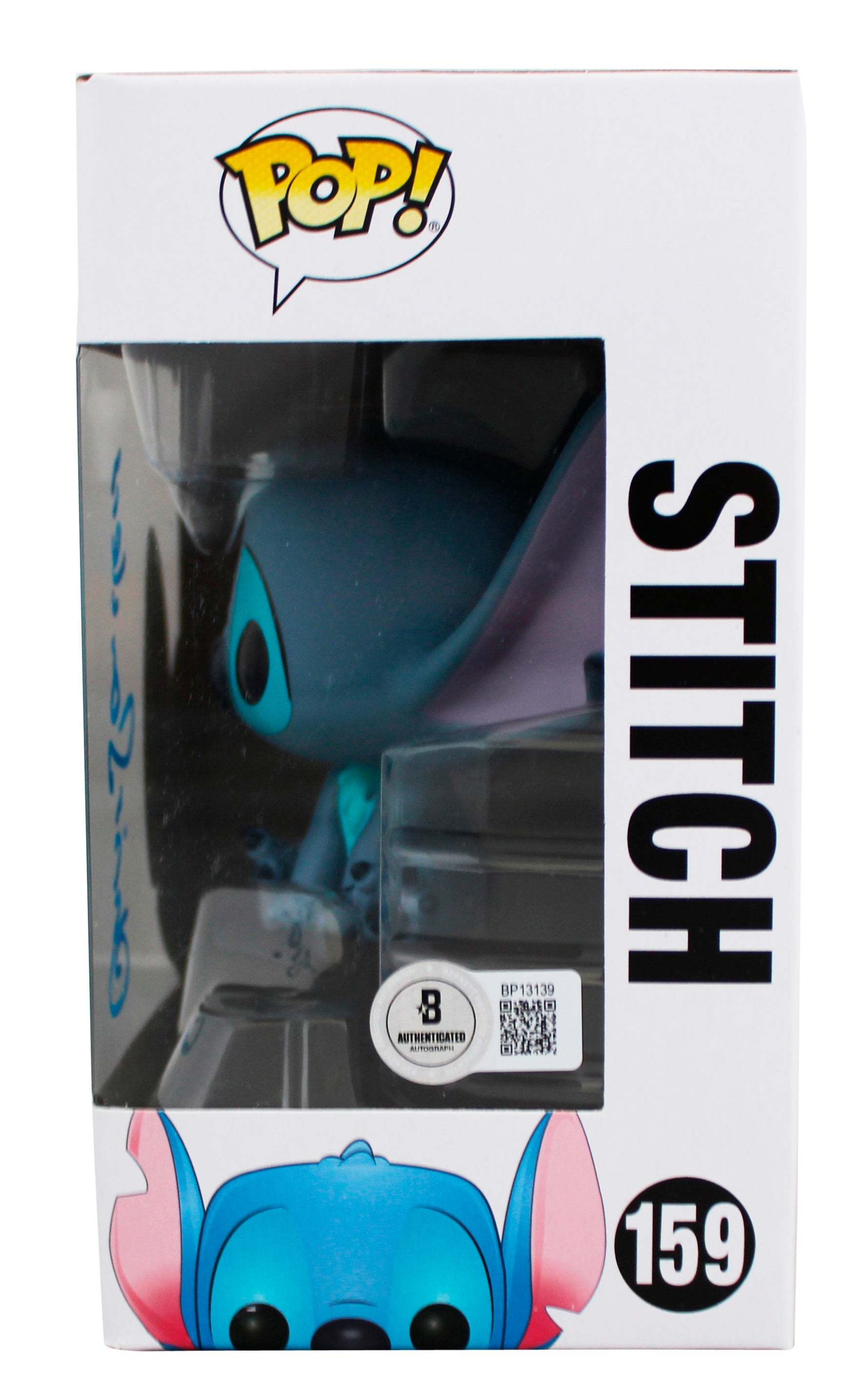 Chris Sanders Lilo & Stitch Signed Stitch #159 Funko Pop Figure BAS #BP13139