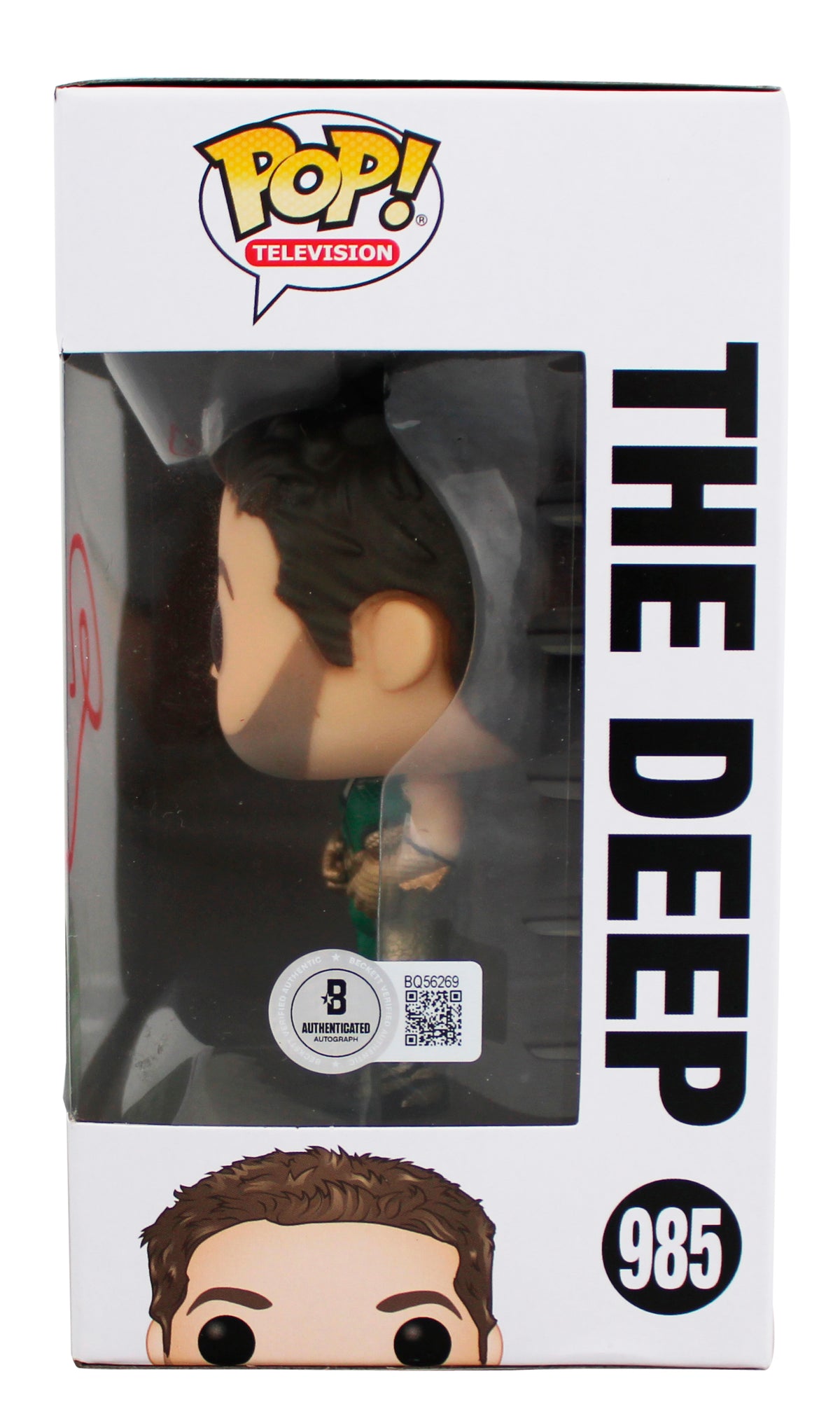 Chace Crawford The Boys Signed The Deep #985 Funko Pop Vinyl Figure BAS #BQ56269