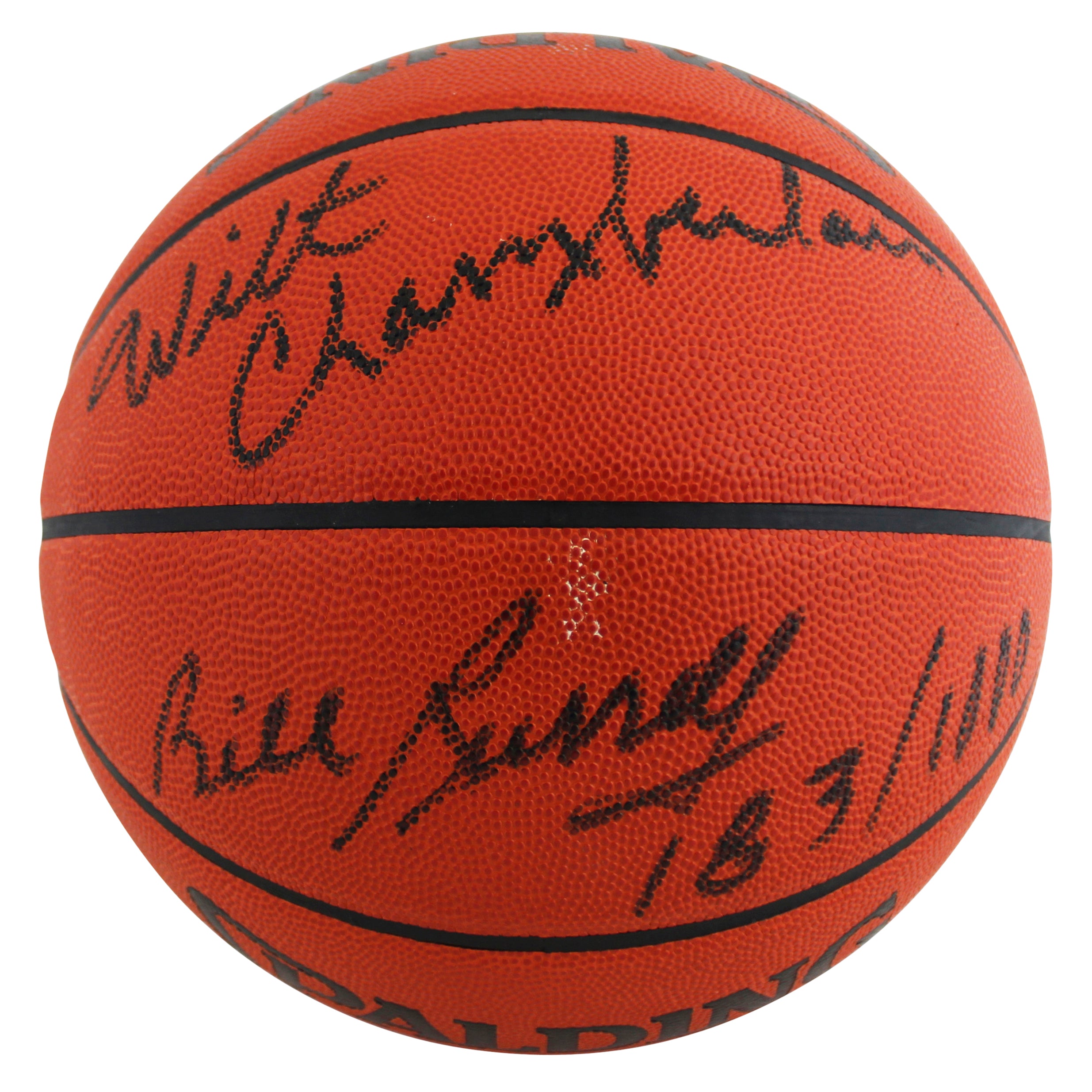 Wilt Chamberlain & Bill Russell Signed Official NBA Game Ball Basketball BAS