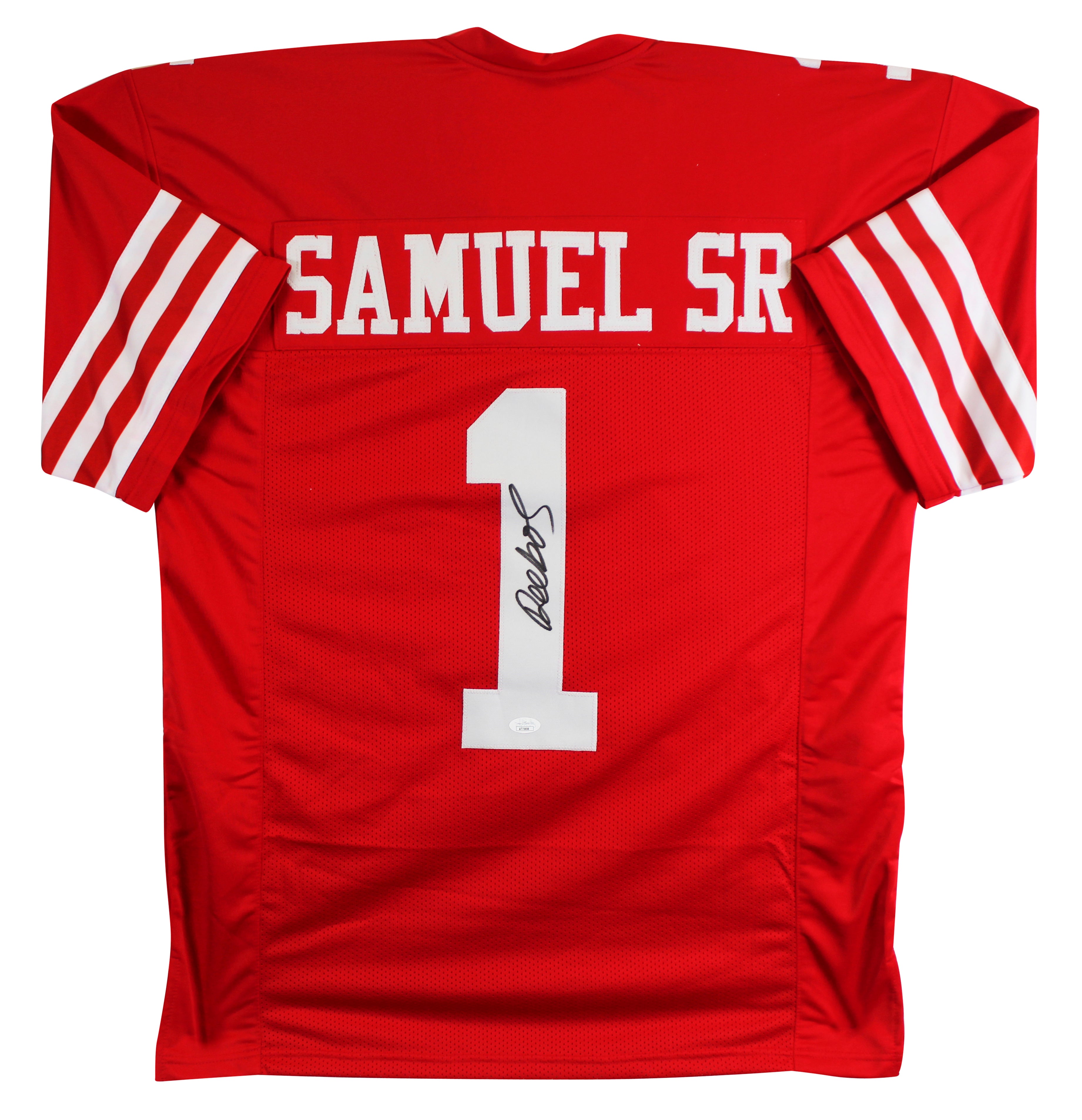 Deebo Samuel Authentic Signed Red Pro Style Jersey Autographed JSA #AT75698