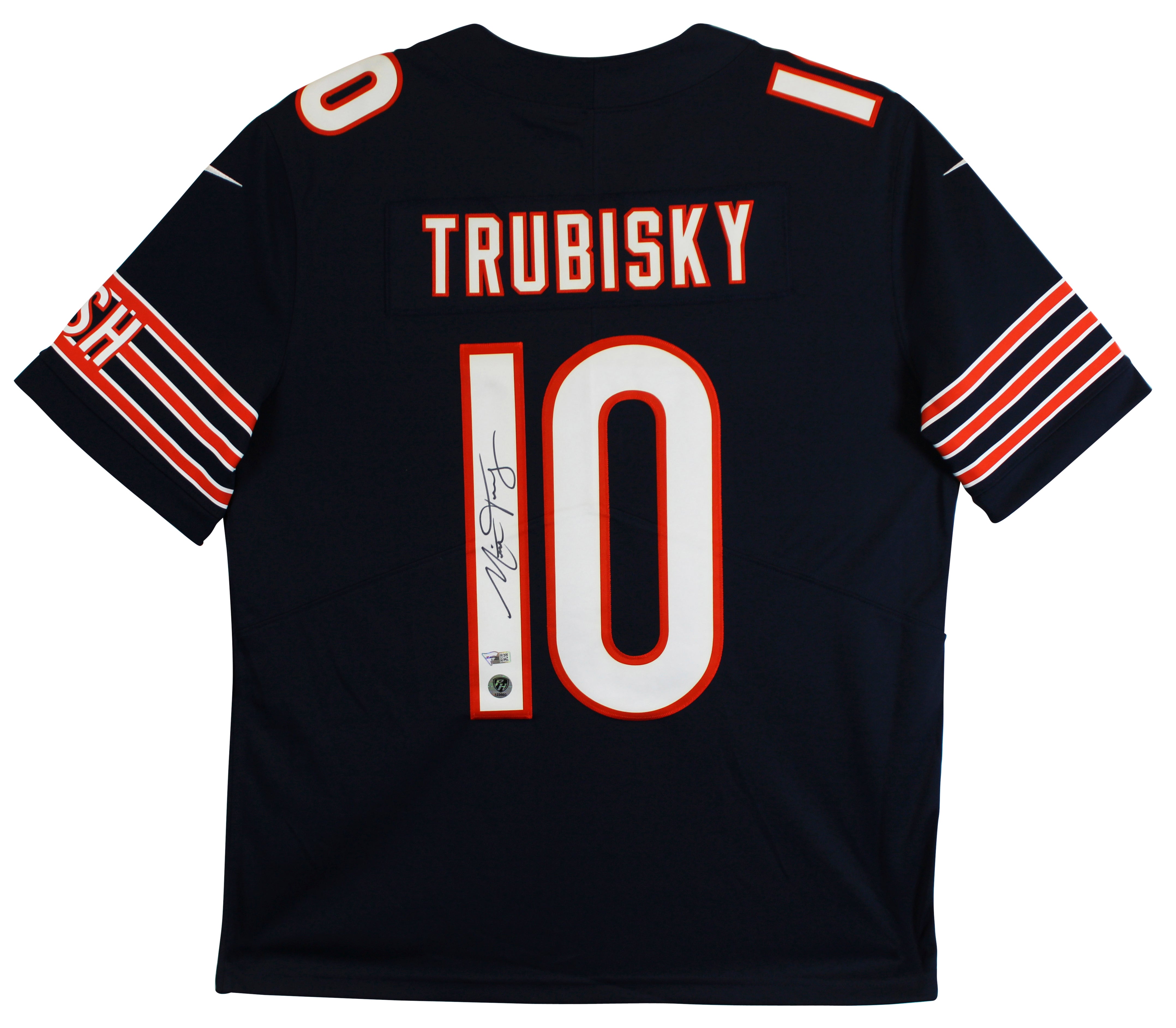 Bears Mitchell Trubisky Signed Navy Nike Elite Jersey Fanatics #B028855