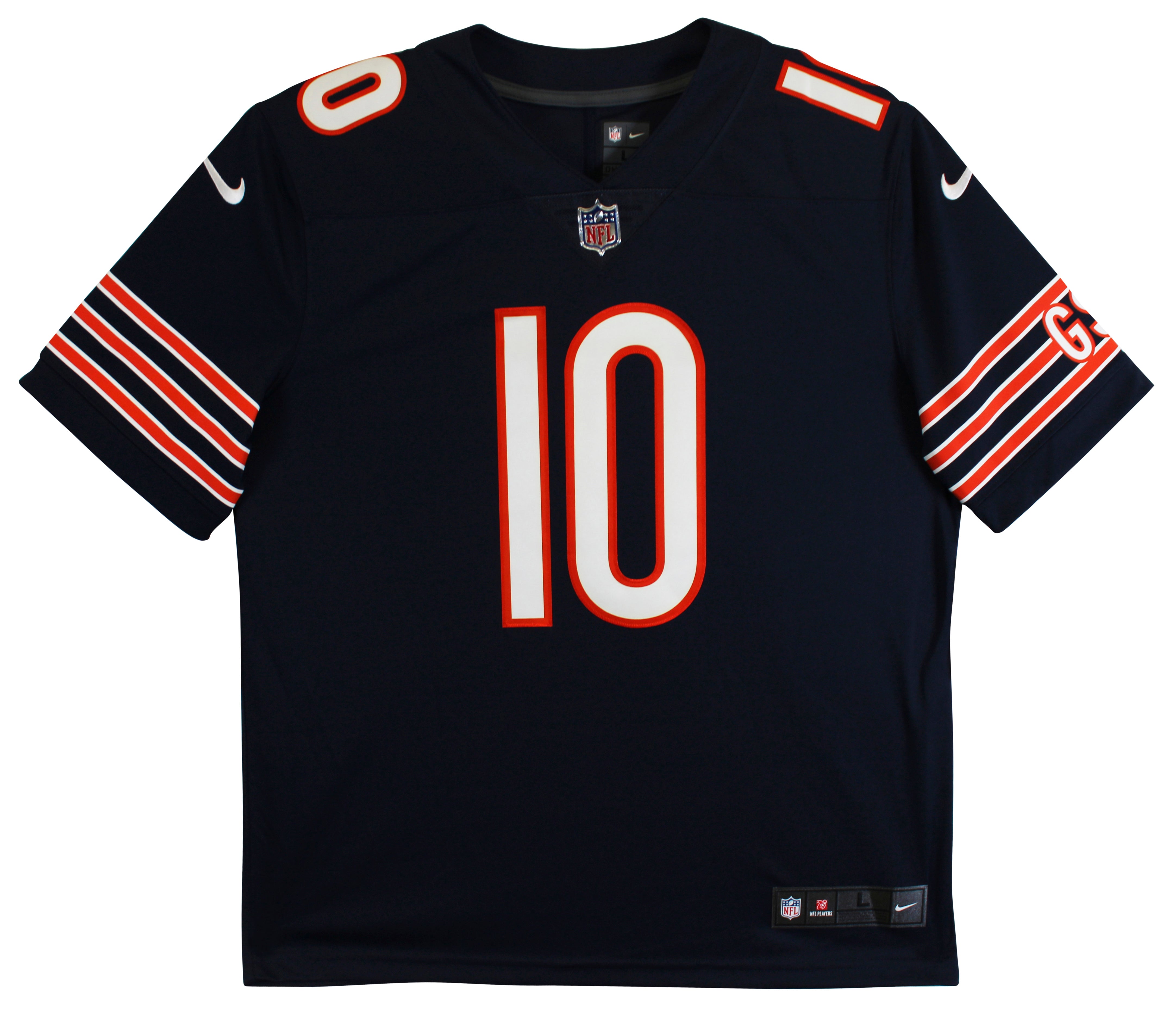 Bears Mitchell Trubisky Signed Navy Nike Elite Jersey Fanatics #B028855
