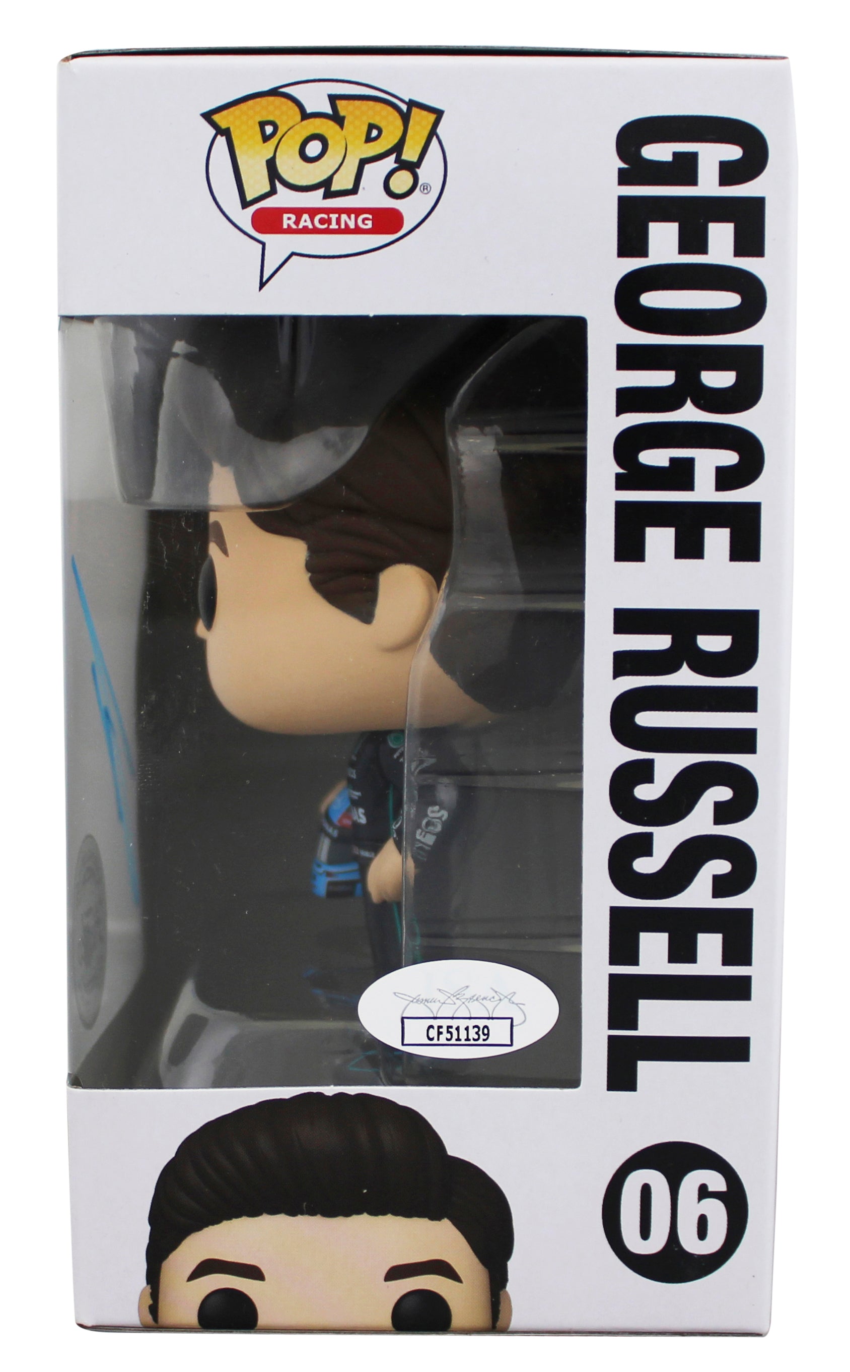 George Russell Formula 1 Signed #06 Funko Pop Vinyl Figure JSA #CF51139