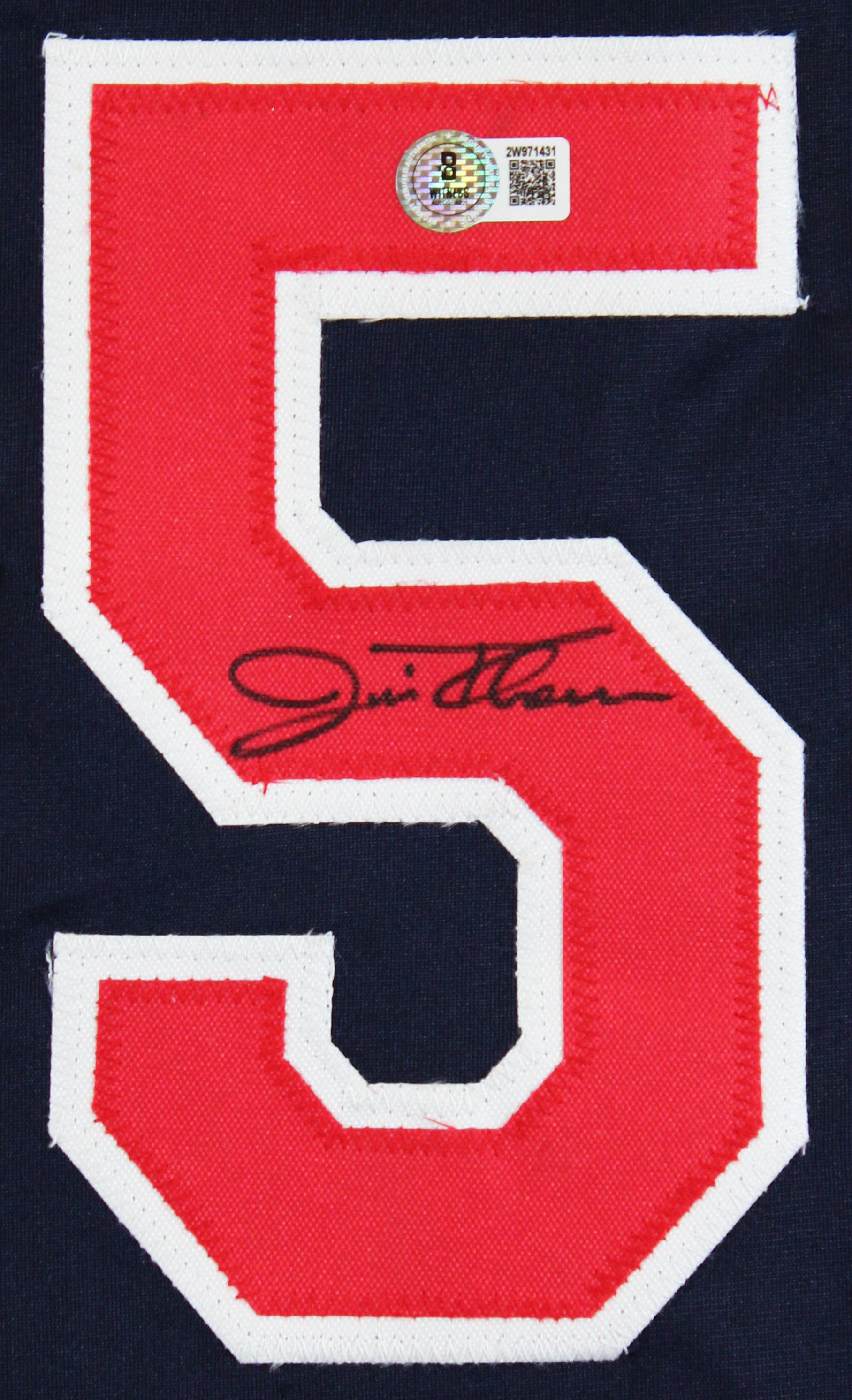 Jim Thome Authentic Signed Navy Blue Pro Style Jersey Autographed BAS Witnessed