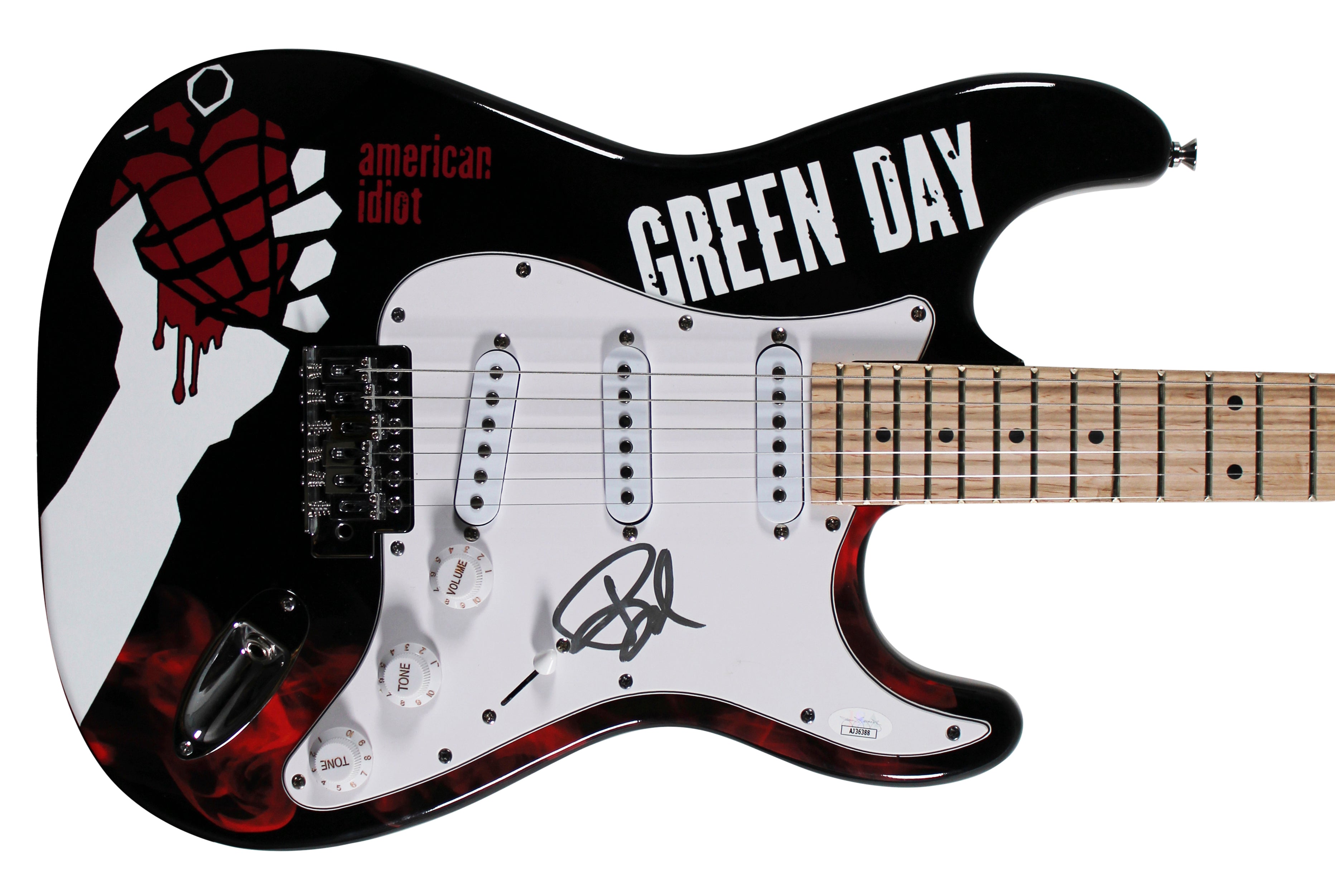 Billie Joe Armstrong Green Day Authentic Signed Electric Guitar JSA #AJ36388