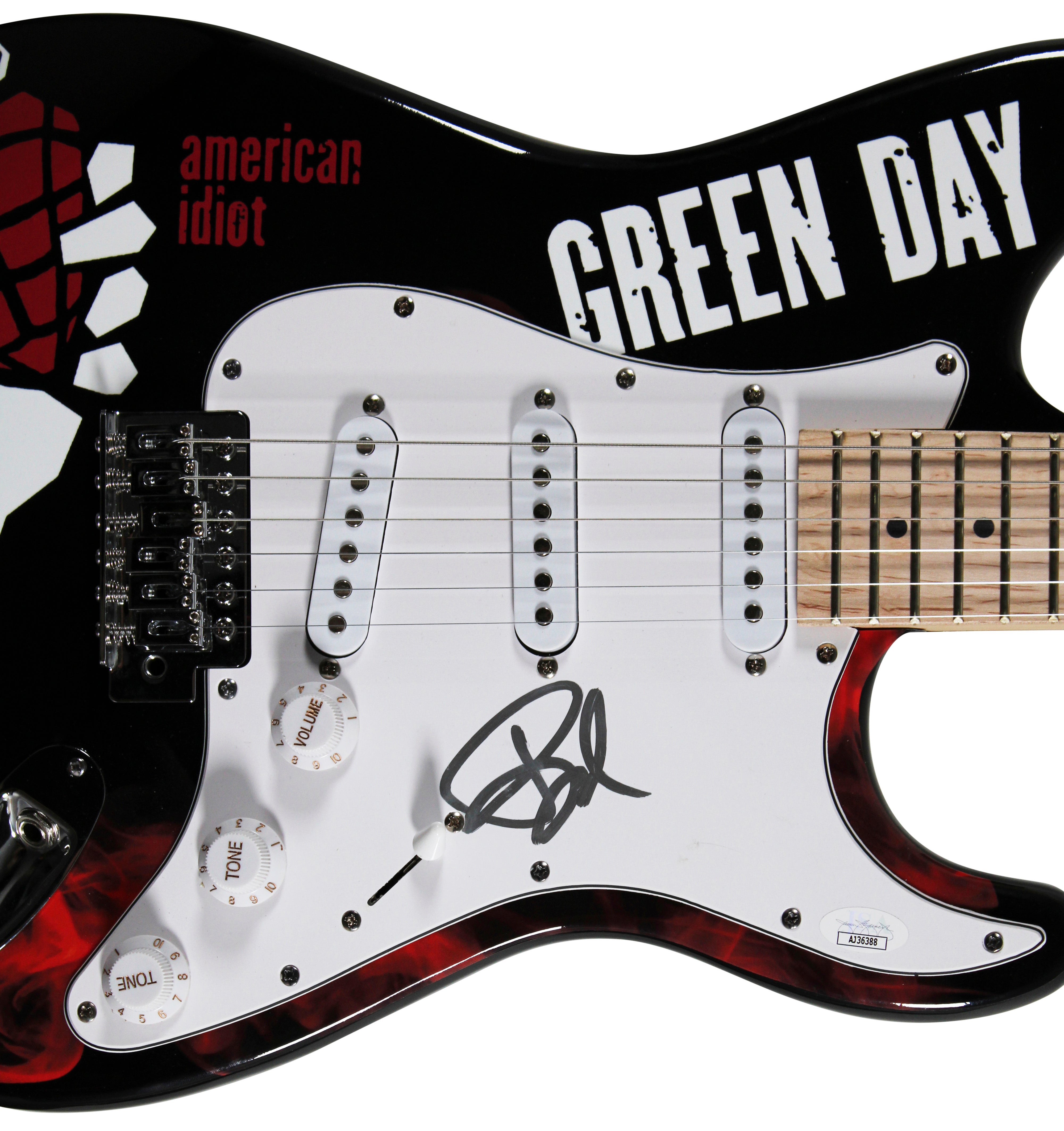 Billie Joe Armstrong Green Day Authentic Signed Electric Guitar JSA #AJ36388