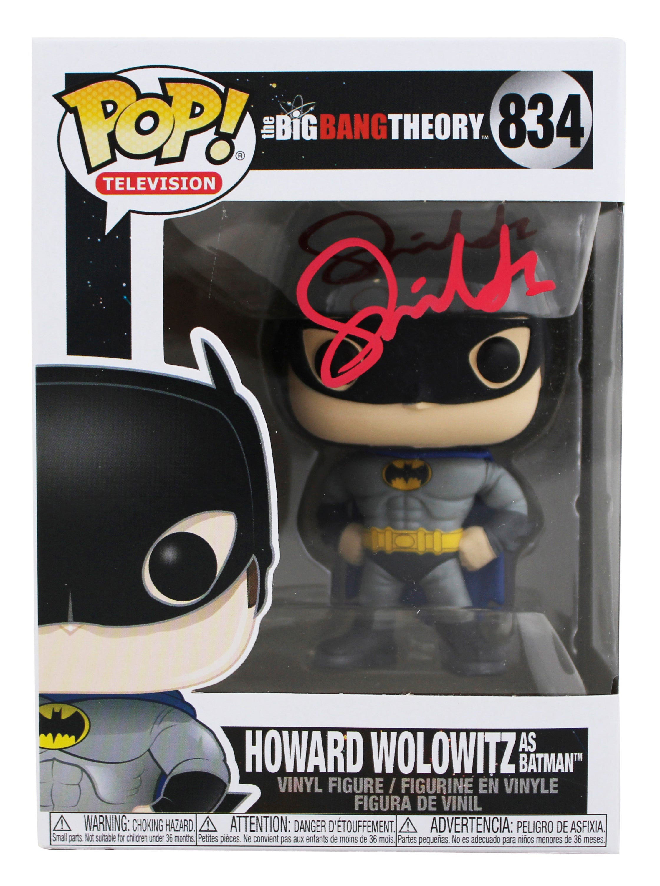 Simon Helberg The Big Bang Theory Signed #834 Funko Pop Figure JSA #CH64313