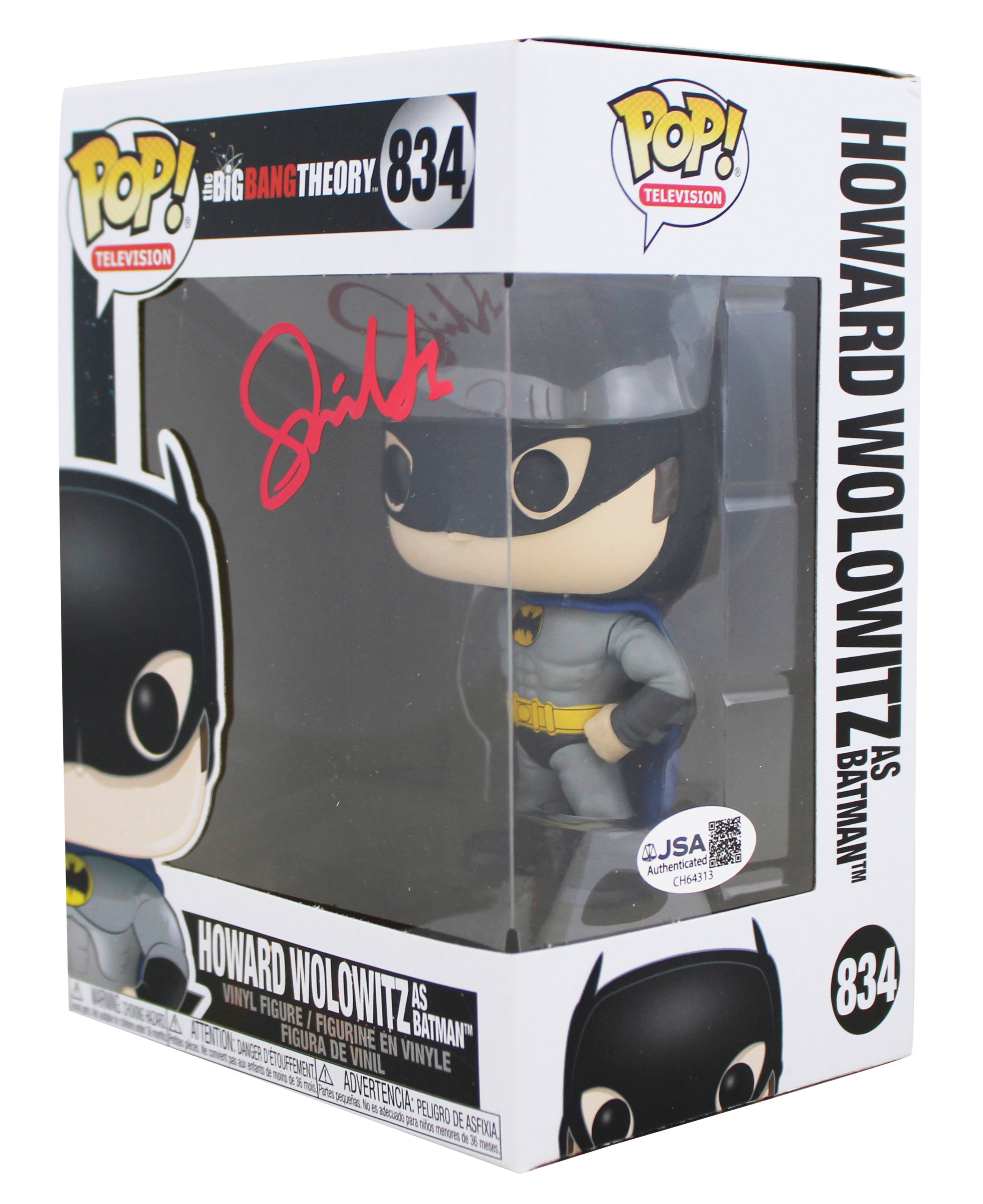 Simon Helberg The Big Bang Theory Signed #834 Funko Pop Figure JSA #CH64313