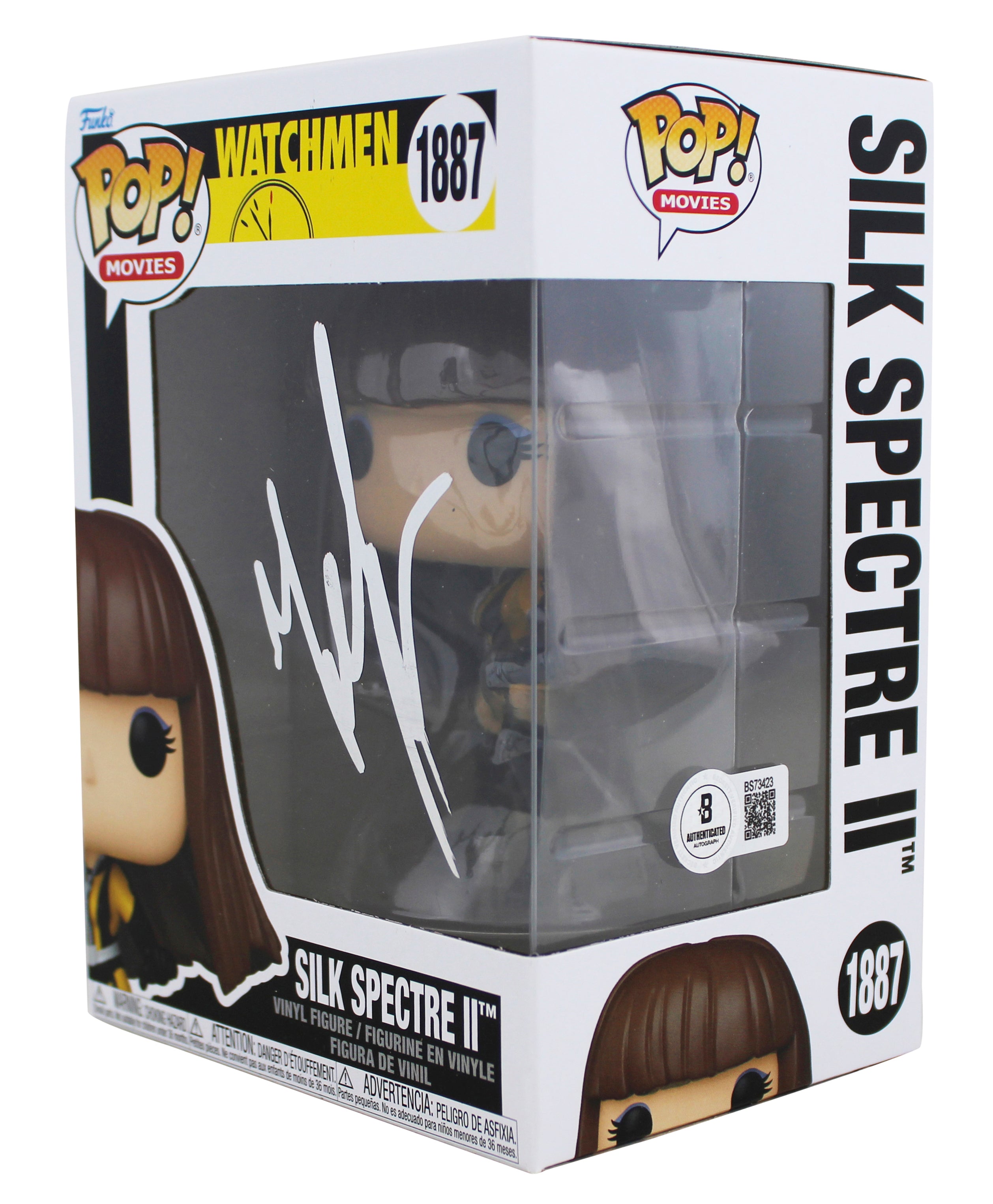 Malin Akerman Watchmen Signed Silk Spectre #1887 Funko Pop Figure BAS #BS73423
