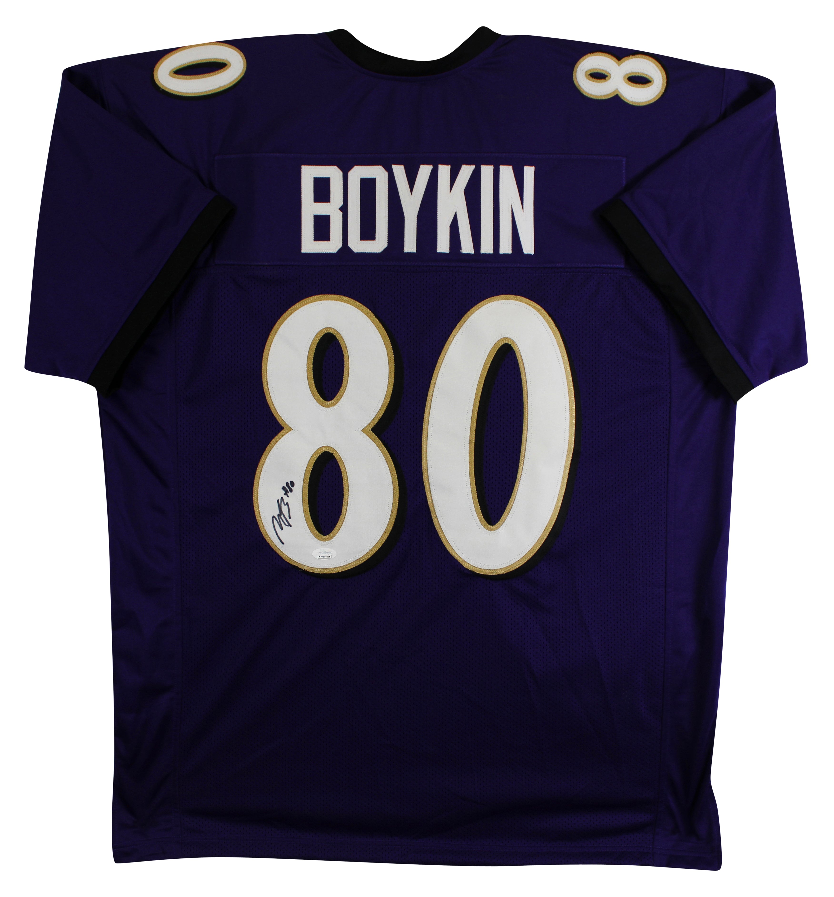 Miles Boykin Authentic Signed Purple Pro Style Jersey Autographed JSA #WPP500036