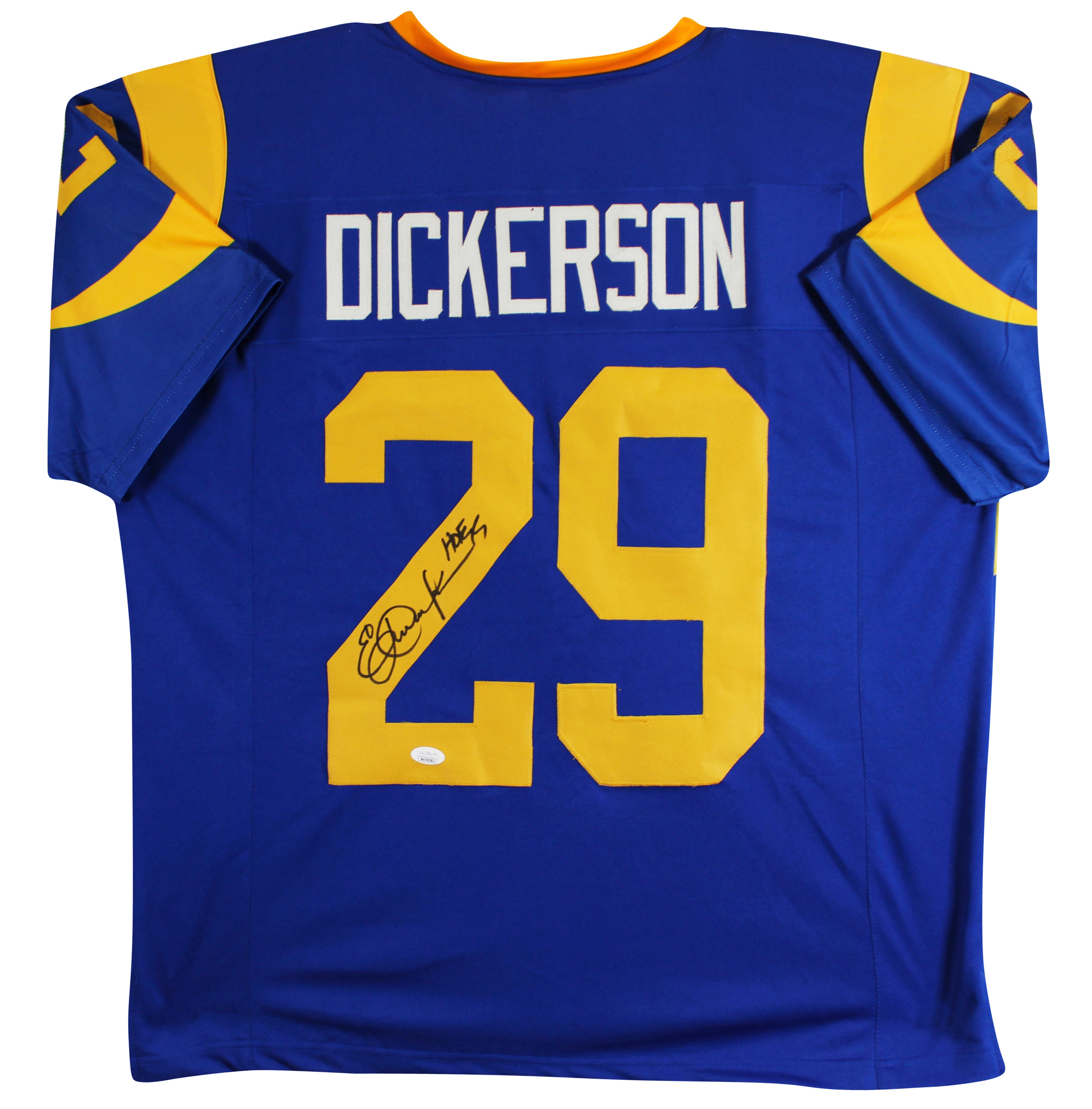 Eric Dickerson "HOF 19" Authentic Signed Blue Pro Style Jersey JSA #WA740562