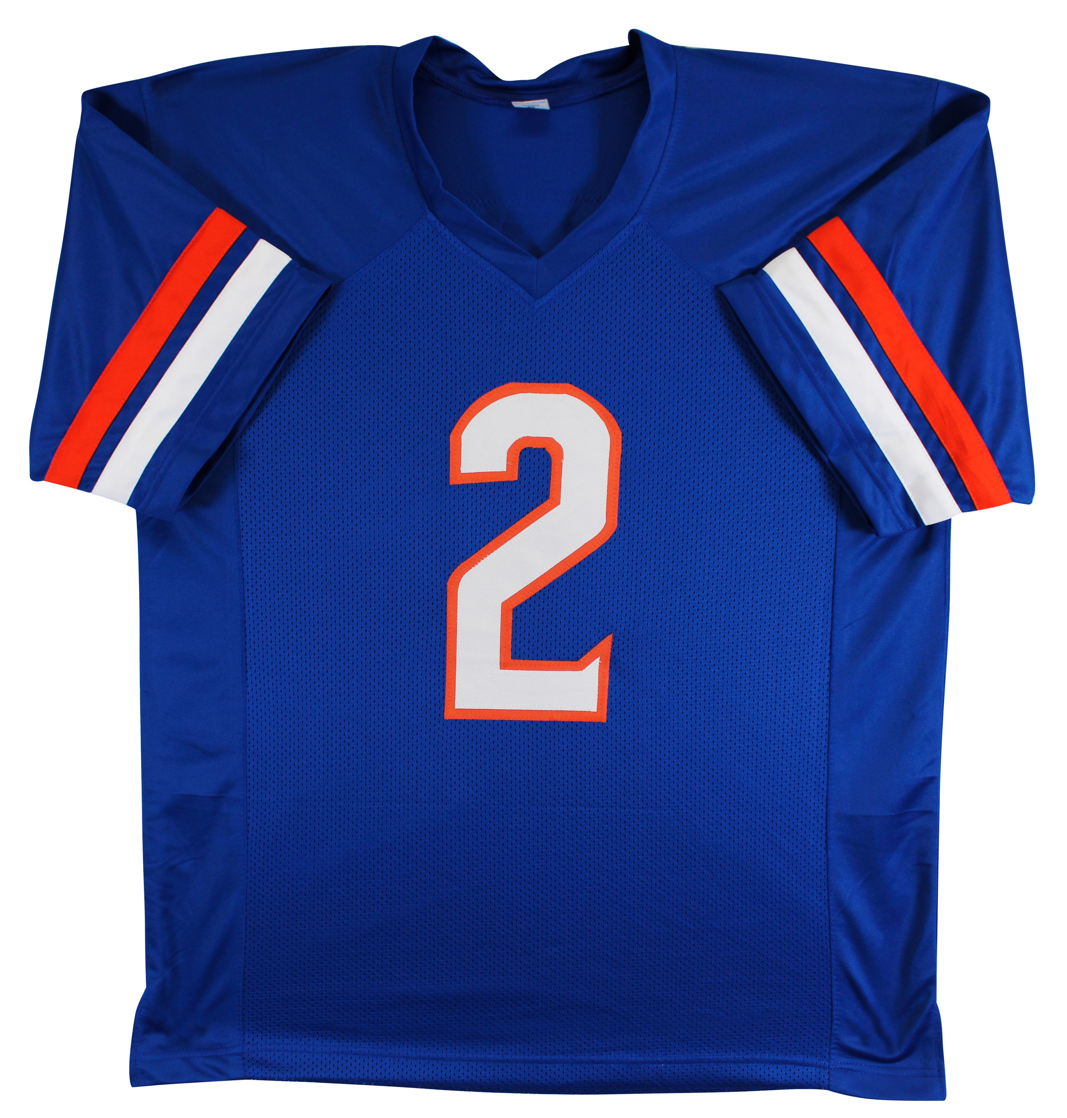 Boise State Ashton Jeanty Authentic Signed Blue Pro Style Jersey BAS Witnessed