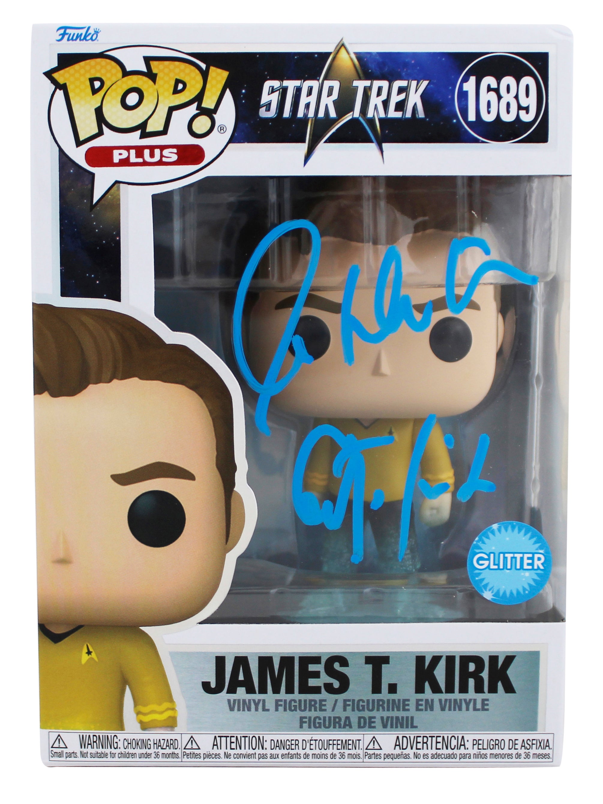 William Shatner Star Trek "Captain Kirk" Signed #1689 Funko Pop Figure BAS Wit