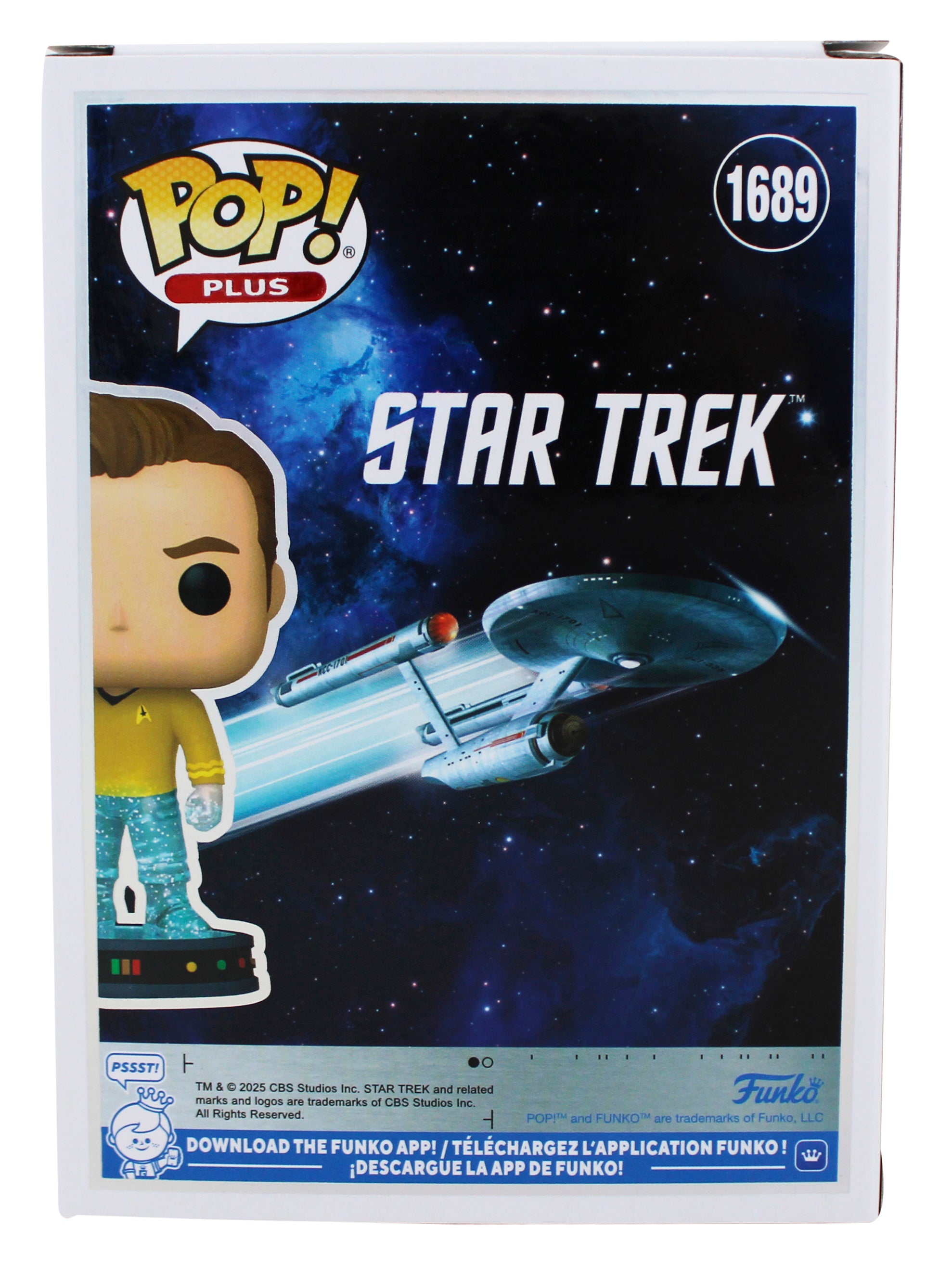 William Shatner Star Trek "Captain Kirk" Signed #1689 Funko Pop Figure BAS Wit