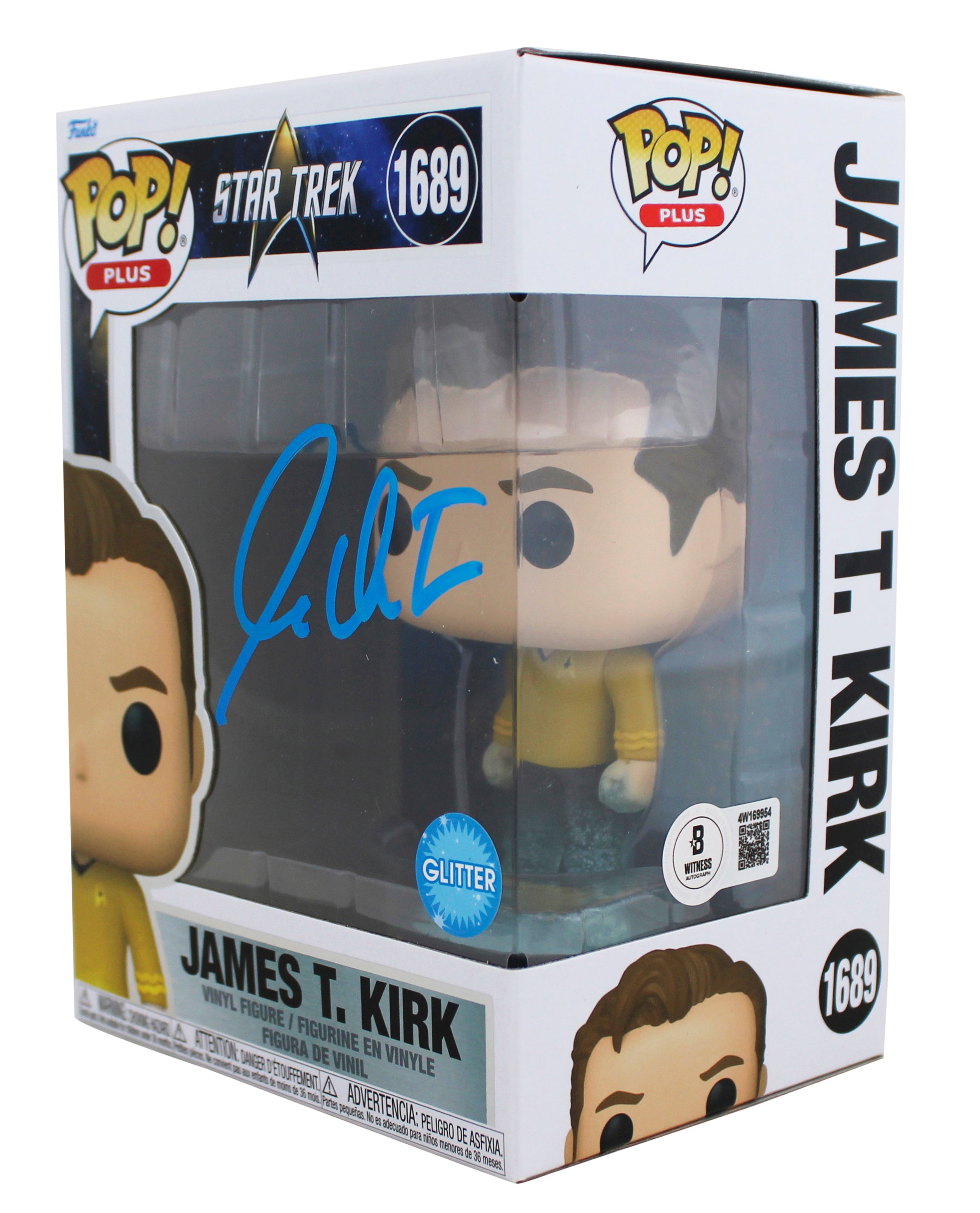 William Shatner Star Trek Signed James T. Kirk #1689 Funko Pop Figure BAS Wit