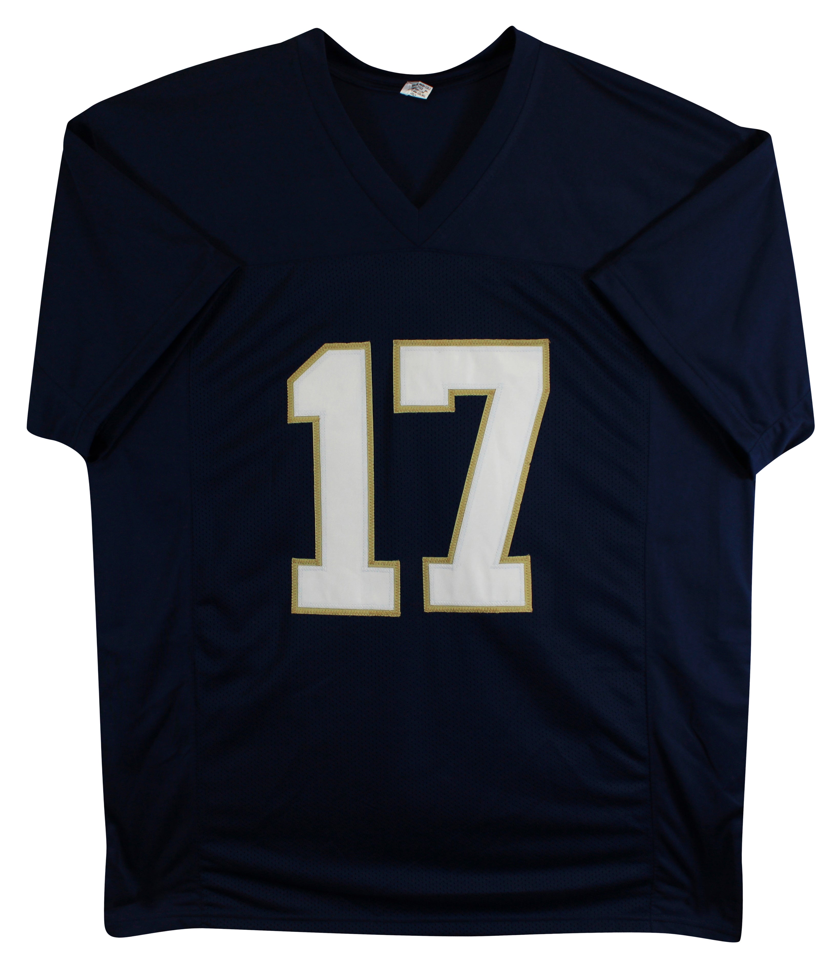 Notre Dame Jack Coan Authentic Signed Navy Pro Style Jersey JSA #WIT714153
