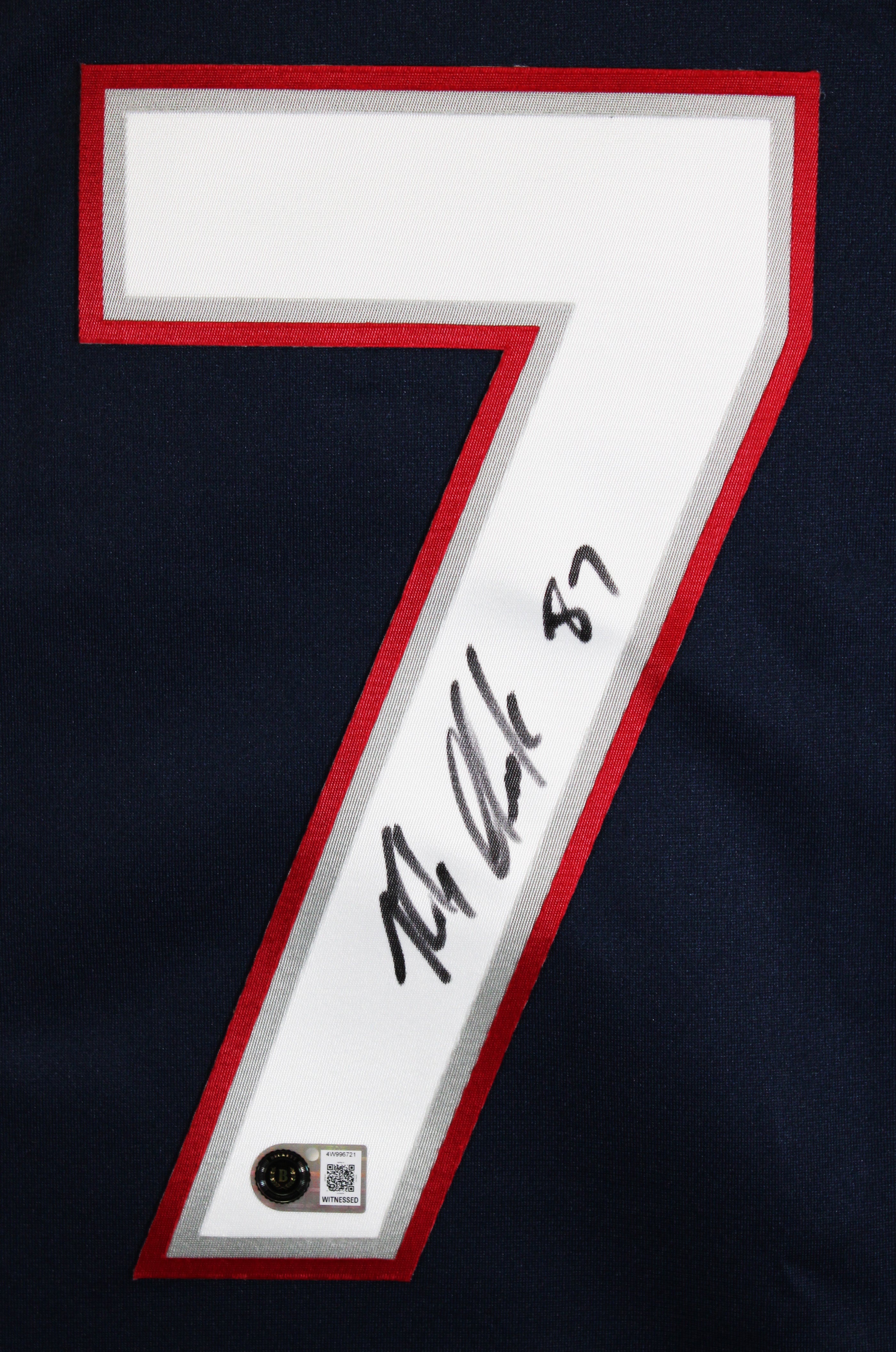 Patriots Rob Gronkowski Signed Navy Blue 2020 Nike Limited Jersey BAS Witnessed