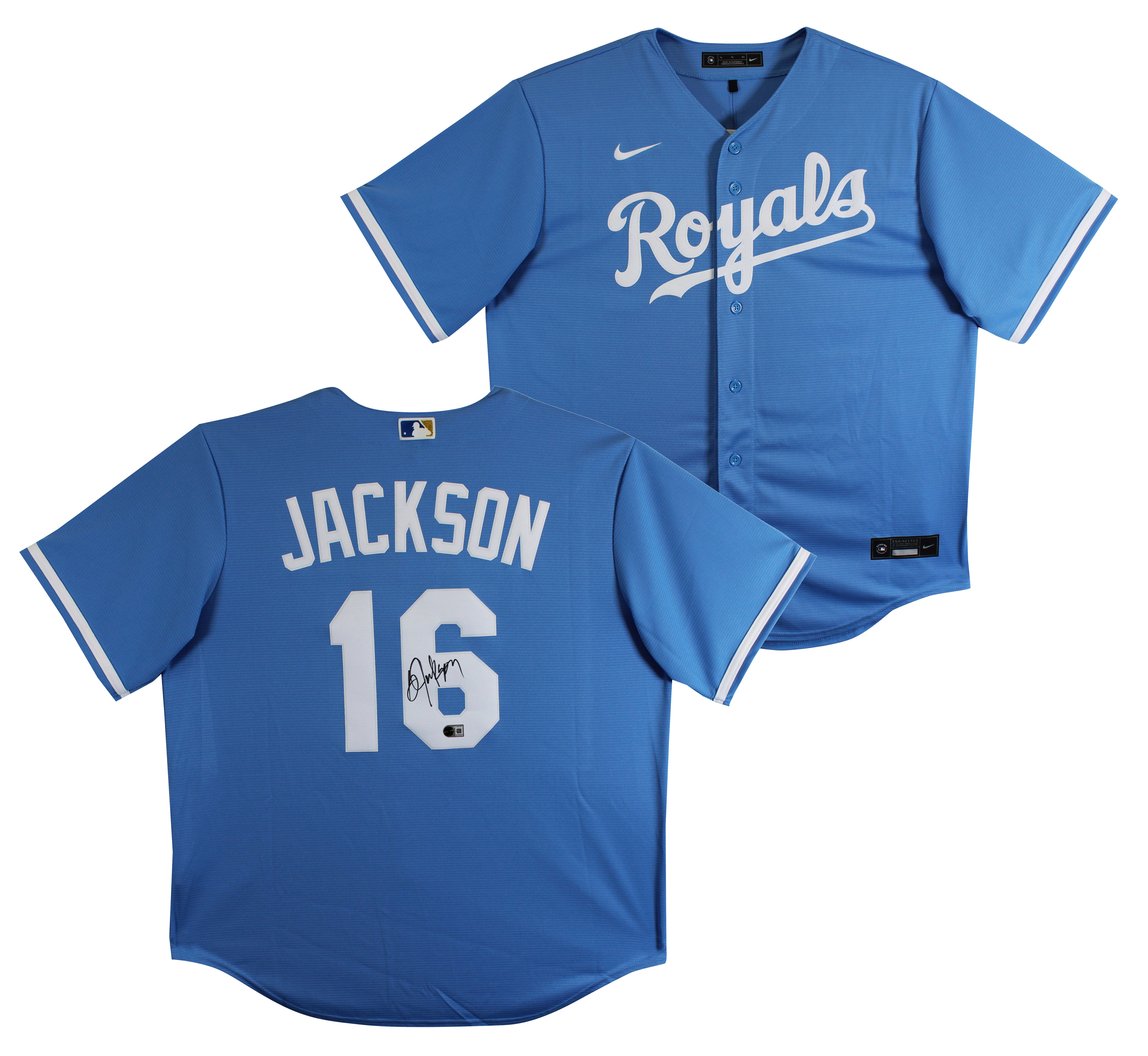 Royals Bo Jackson Authentic Signed Blue Nike Jersey Autographed BAS Witnessed