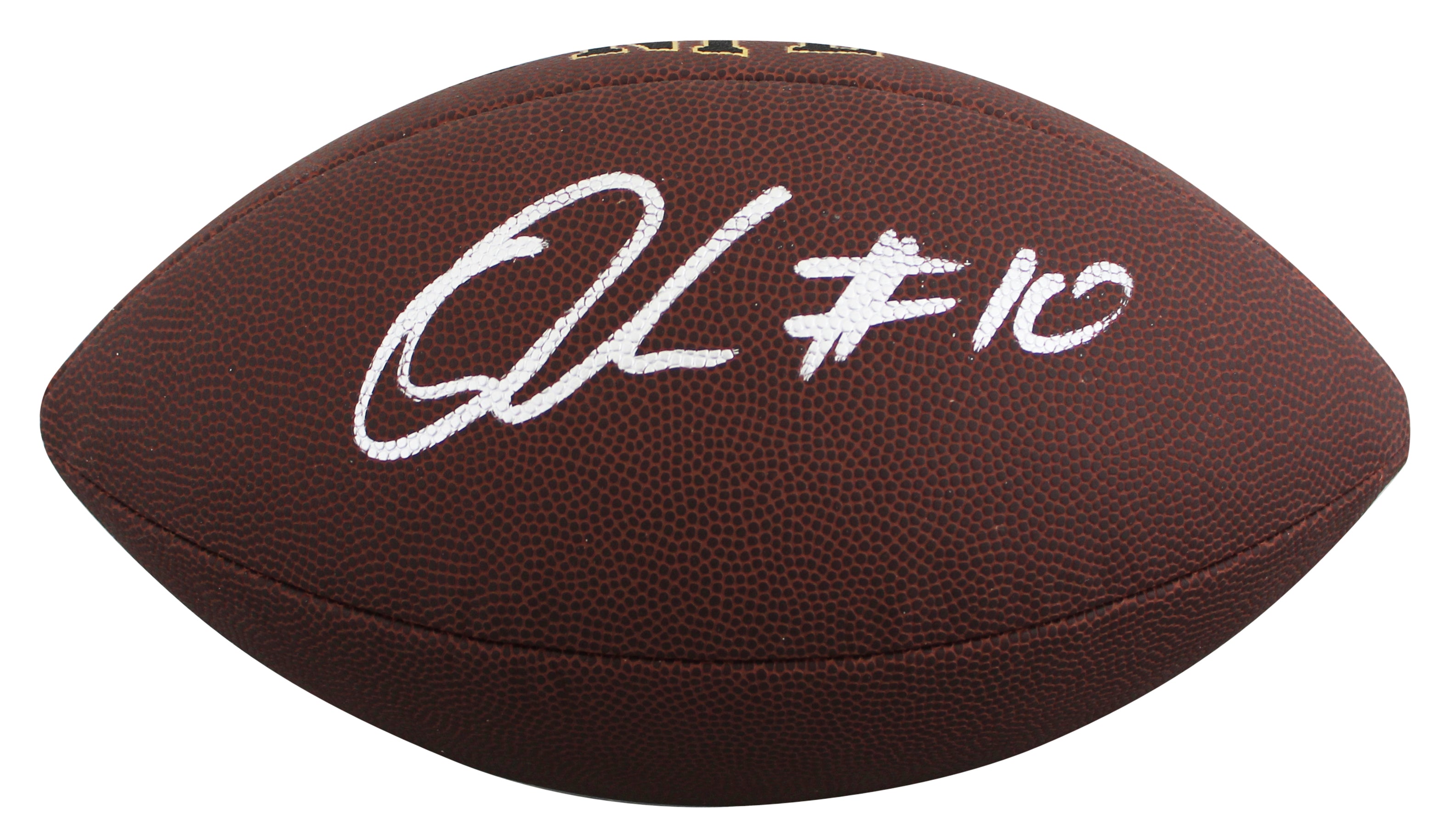 Browns Quinshon Judkins Authentic Signed Wilson Super Grip Football BAS Witness