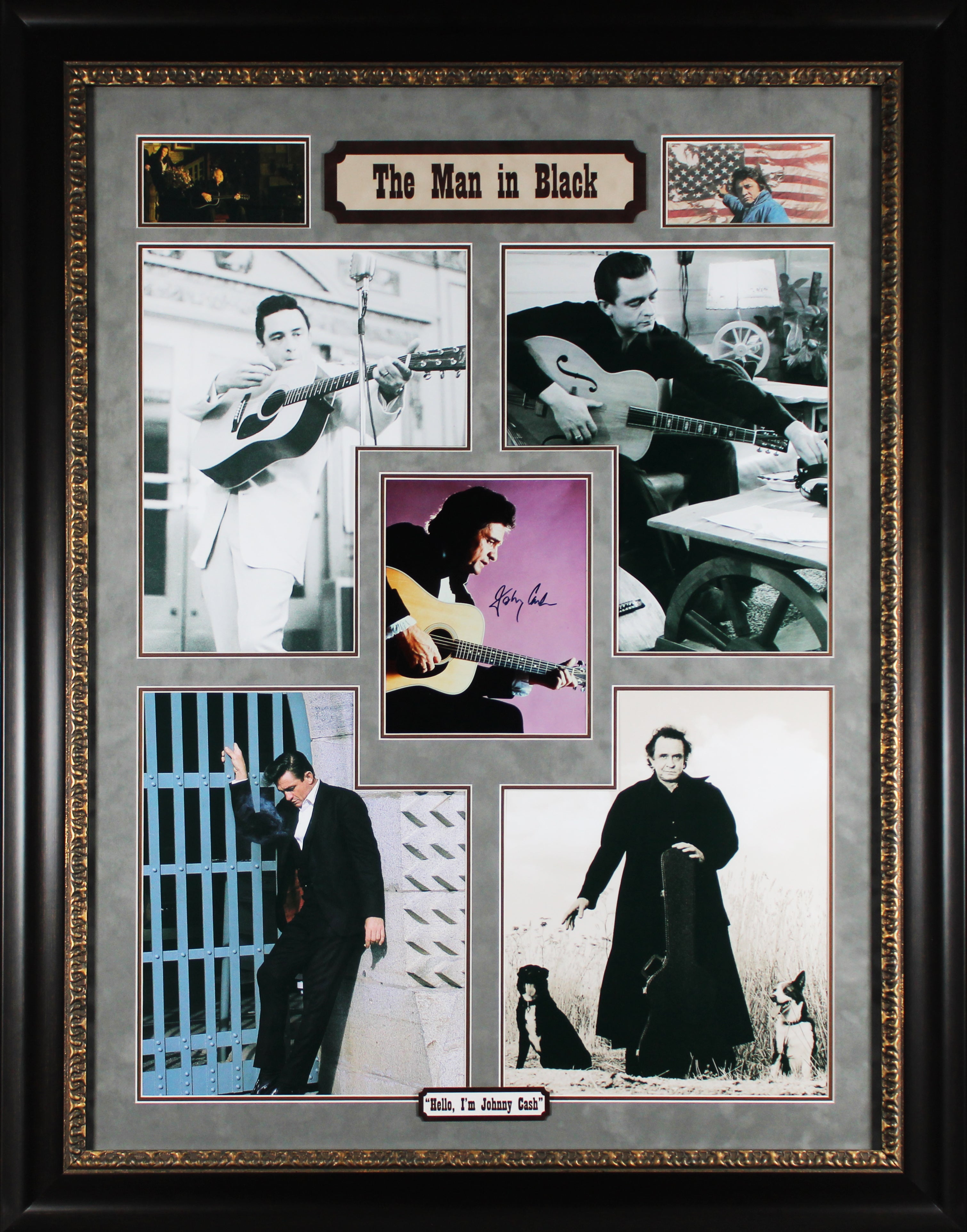 Johnny Cash Authentic Signed 8x10 Framed Photo Auto 10! Autographed BAS #A78932