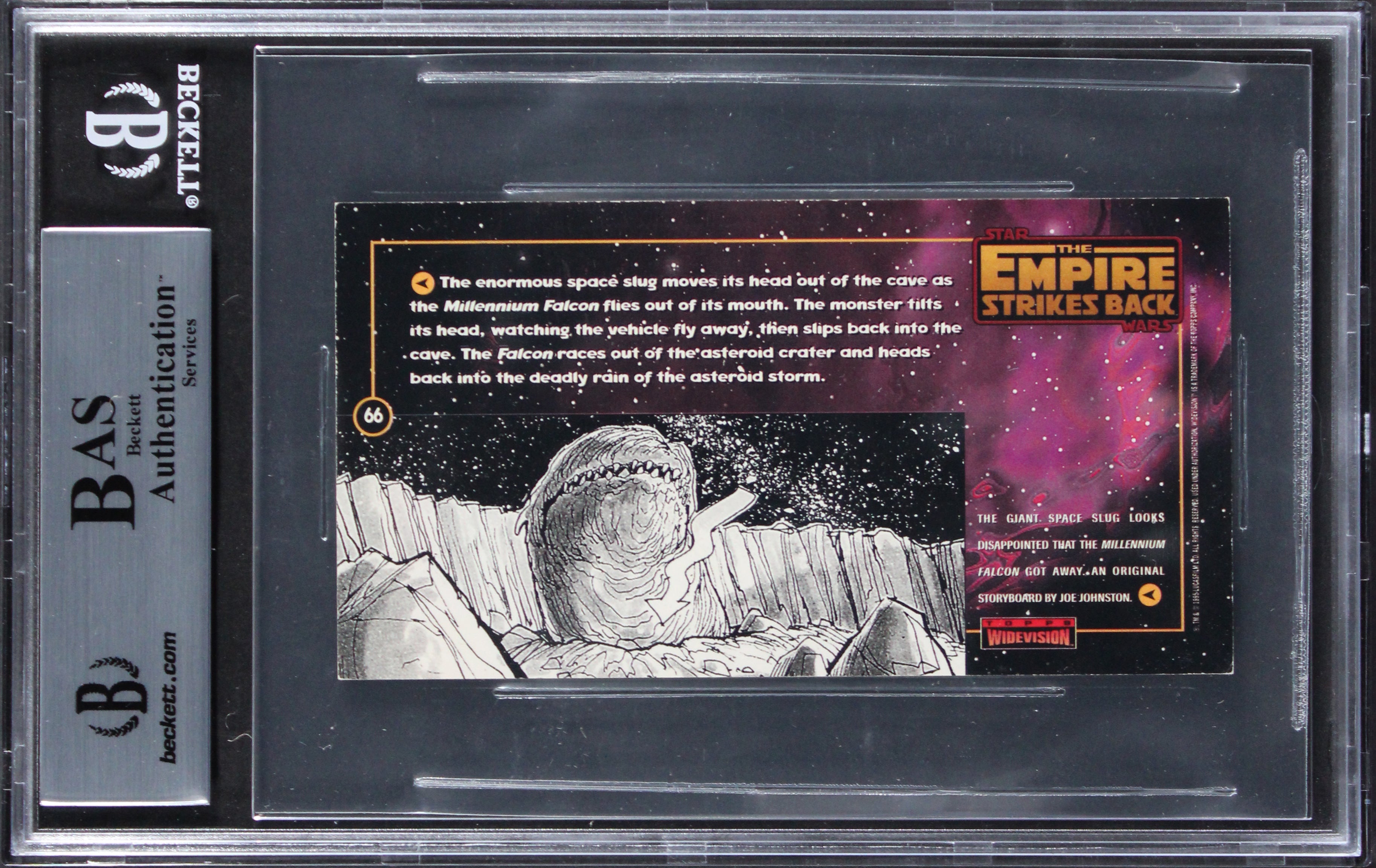 (2) Muren & McAlister Signed 1995 Star Wars ESB Widevision #86 Card BAS Slabbed
