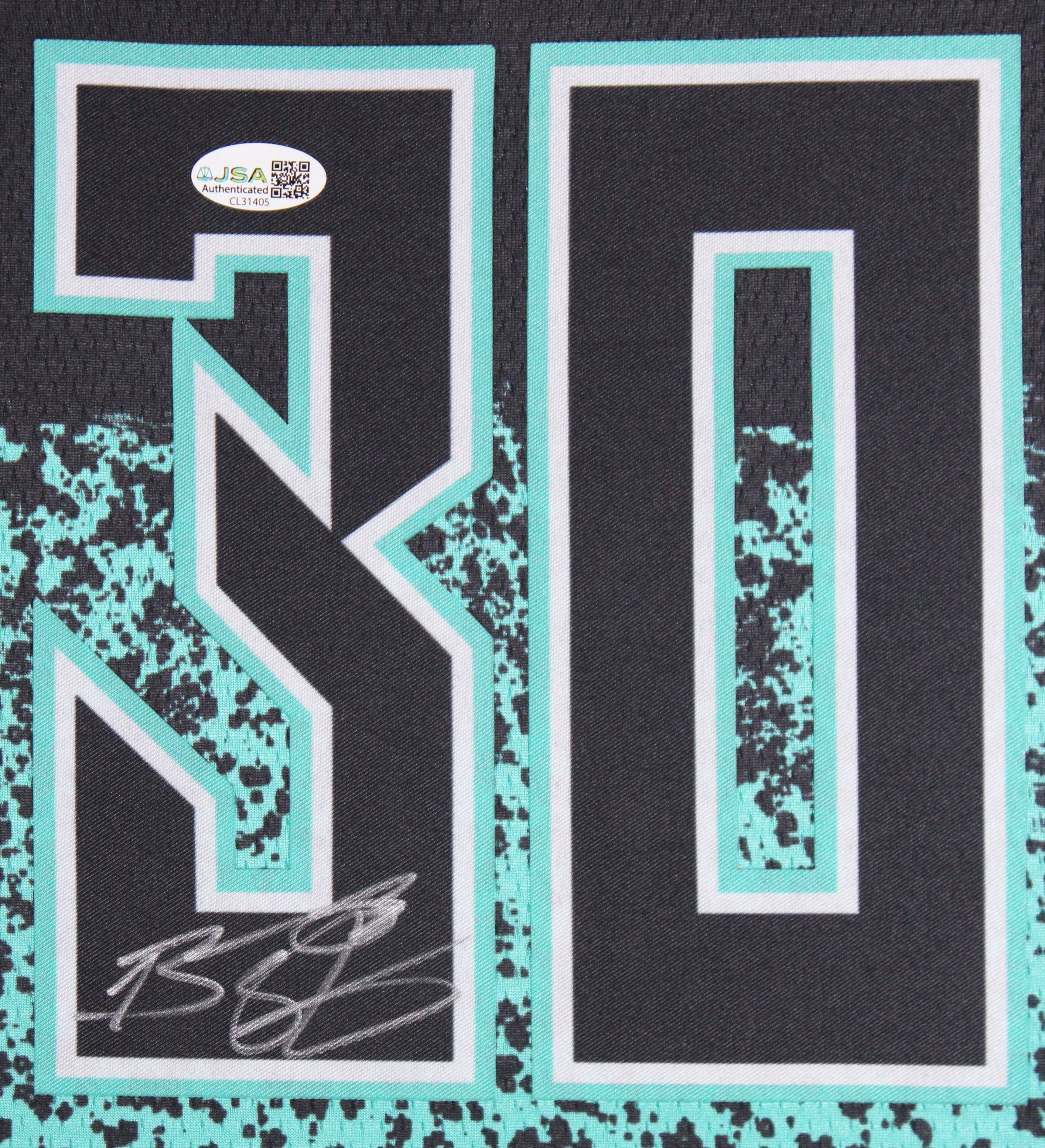 Liberty Breanna Stewart Signed Black & Green Nike Framed Jersey JSA #CL31405