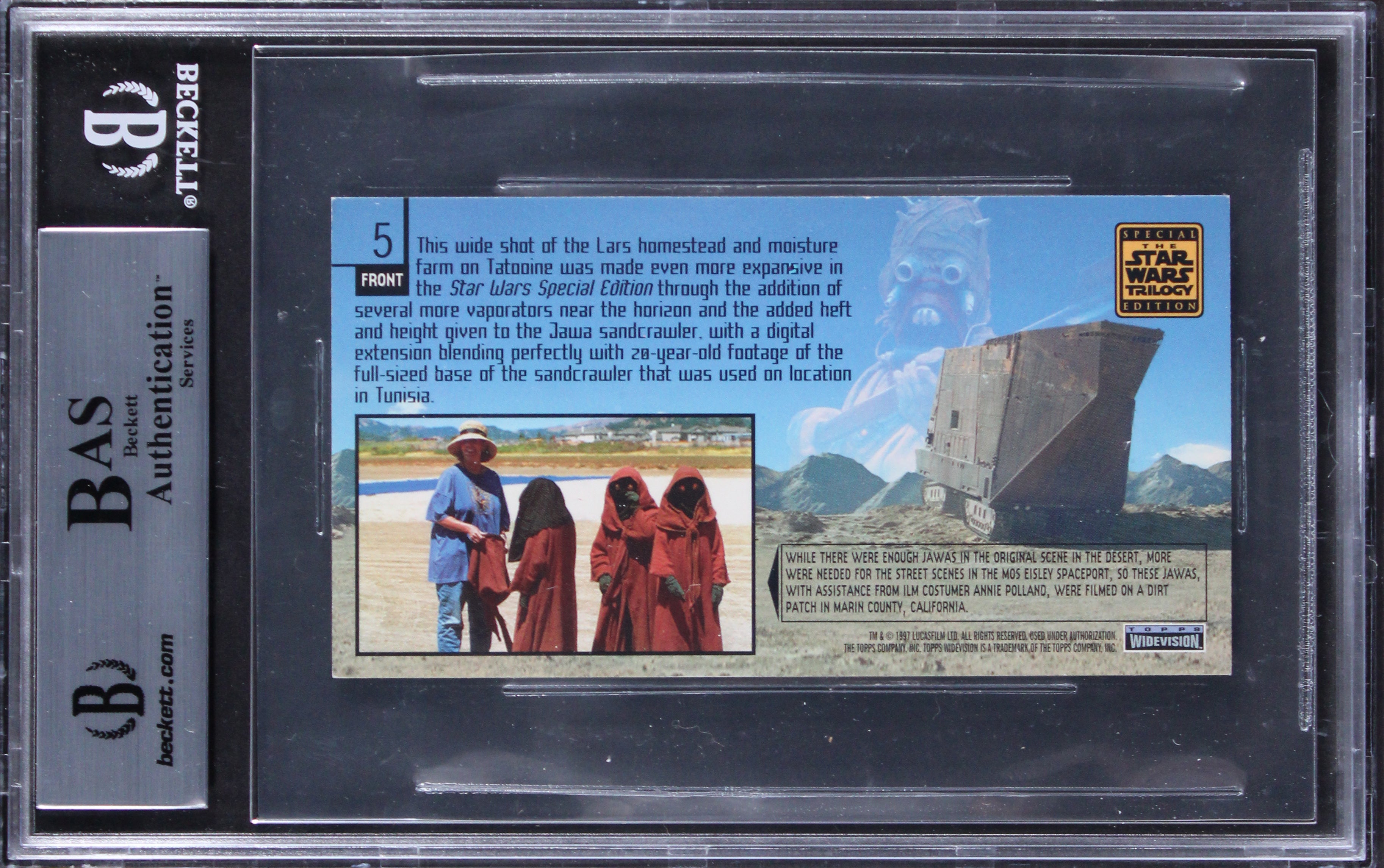(4) Diamond, Goffe +2 Signed 1997 Star Wars Trilogy Special #5 Card BAS Slabbed