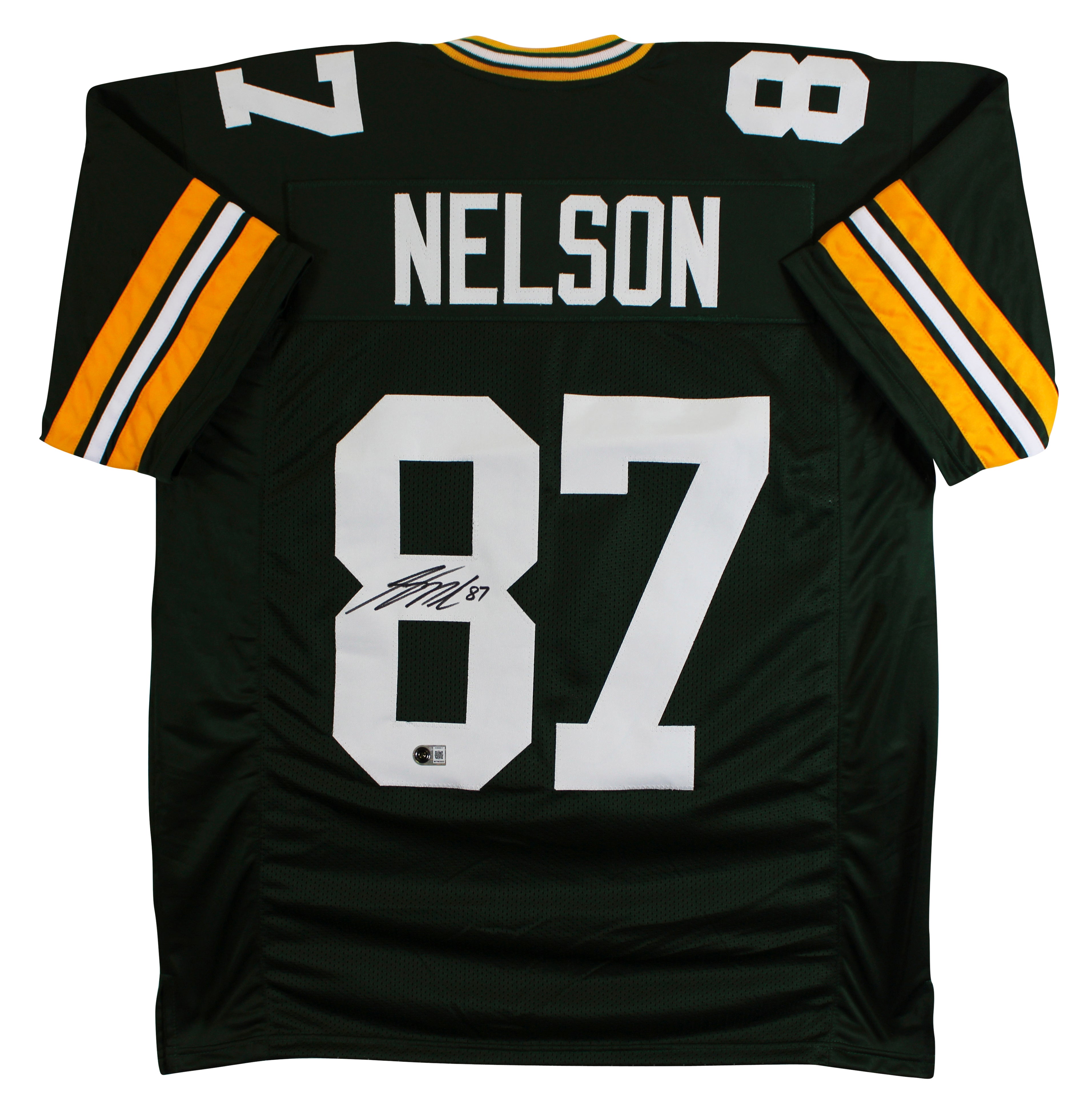 Jordy Nelson Authentic Signed Green Pro Style Jersey Autographed BAS Witnessed 2