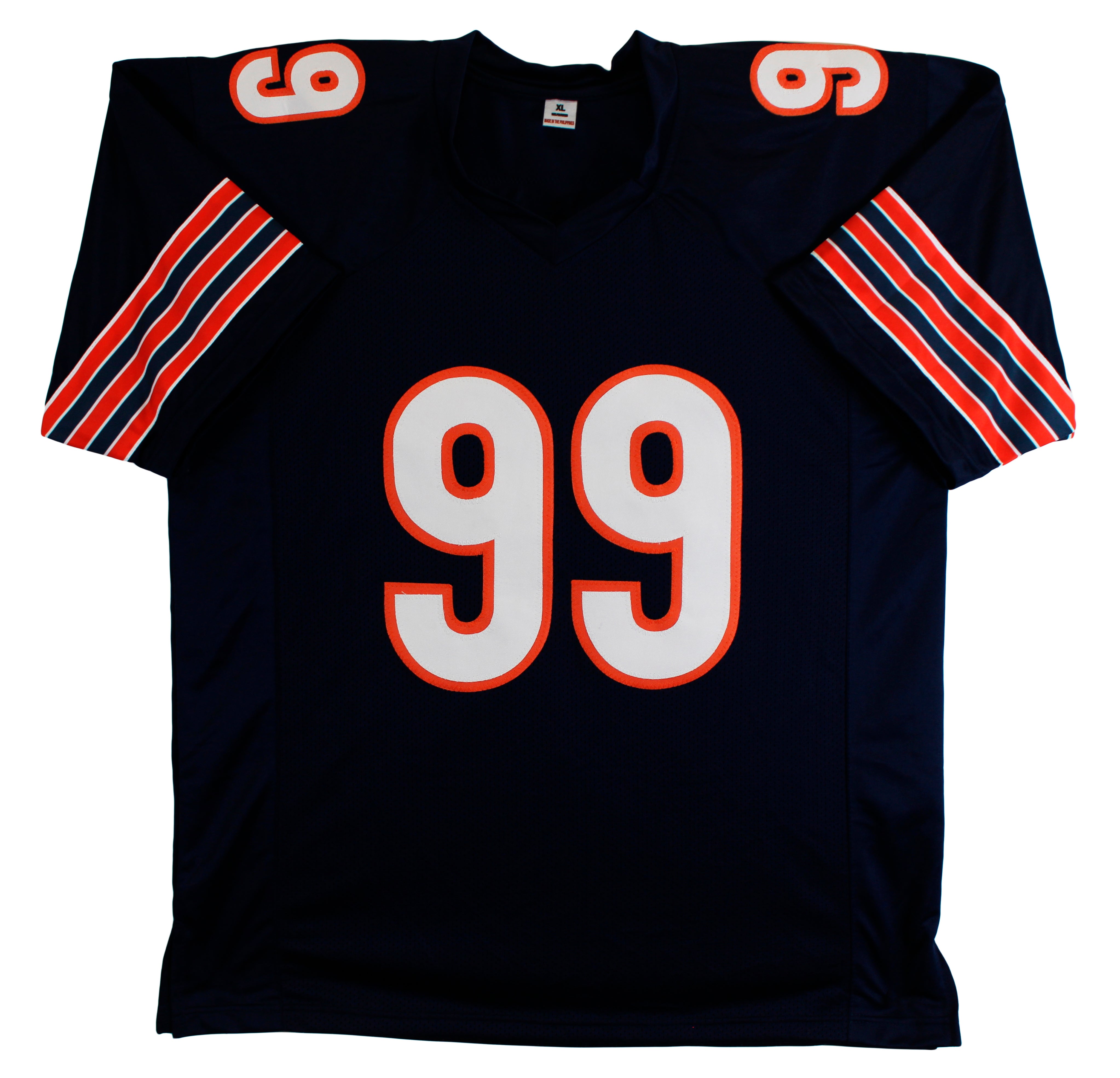 Dan Hampton "HOF 02" Authentic Signed Navy Blue Pro Style Jersey BAS Witnessed