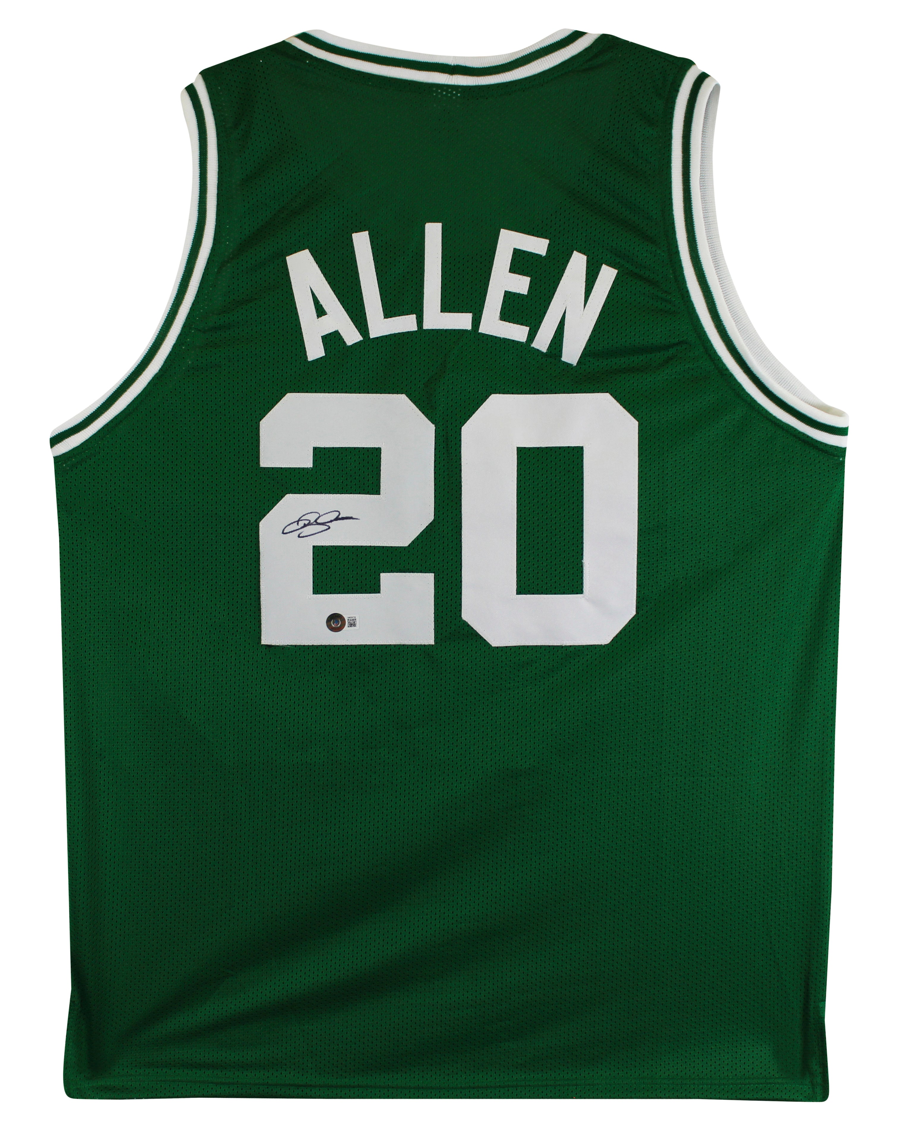 Ray Allen Authentic Signed Green Pro Style Jersey Autographed BAS Witnessed