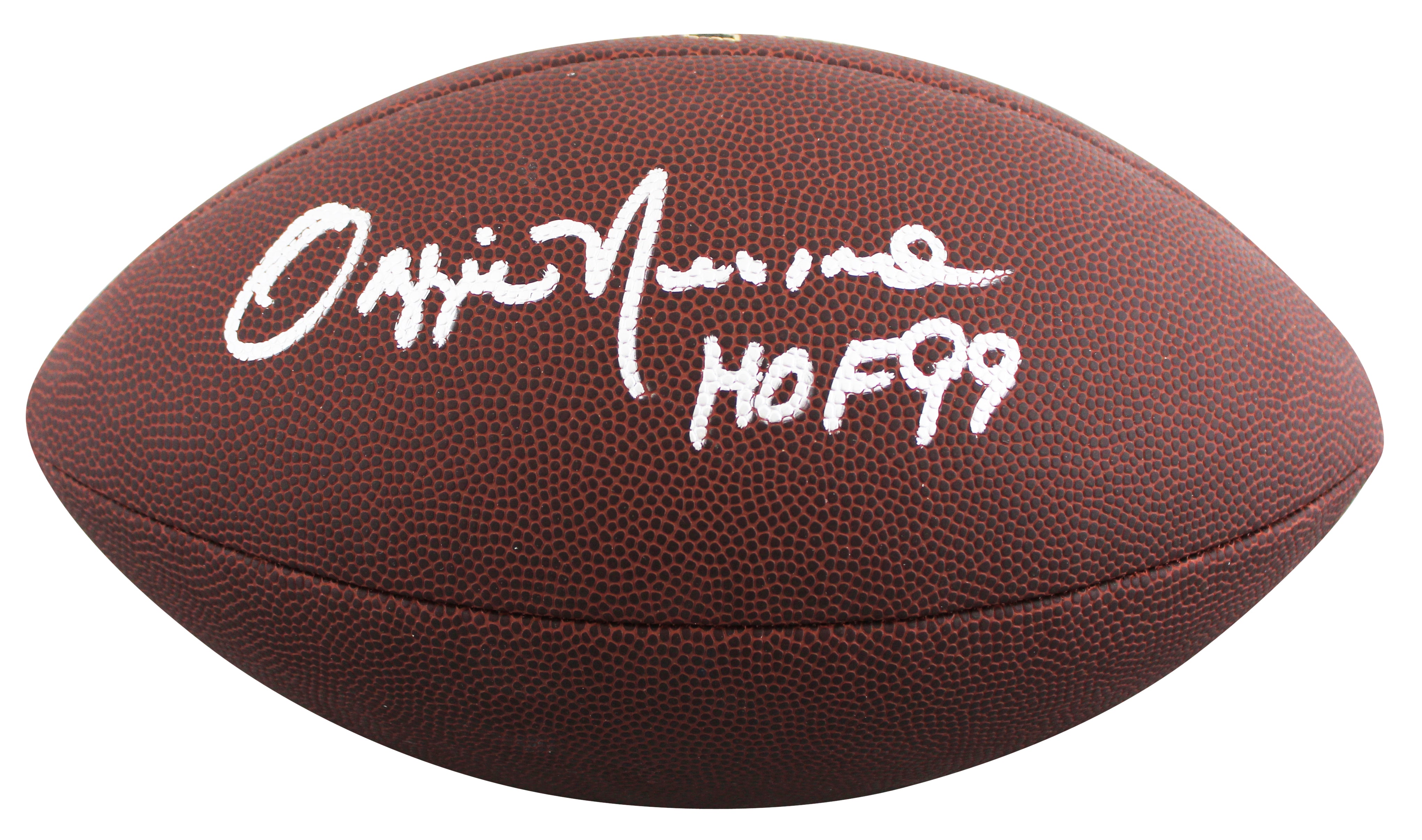 Browns Ozzie Newsome "HOF 99" Signed Wilson Super Grip Football BAS Witnessed