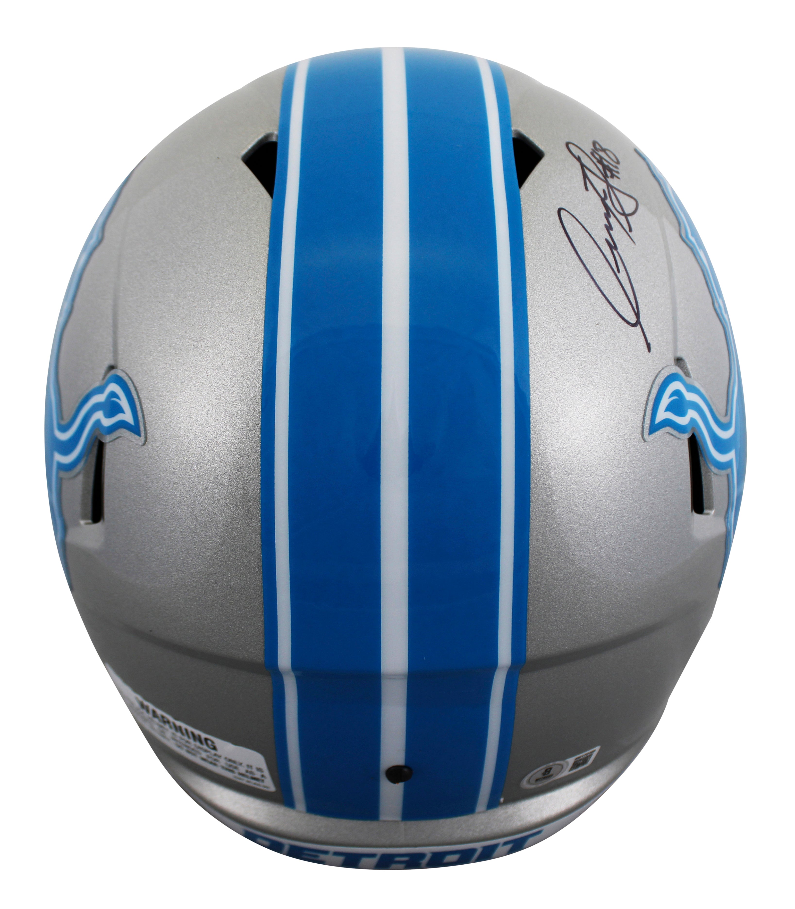 Lions Isaac TeSlaa Authentic Signed Full Size Speed Rep Helmet BAS Witnessed