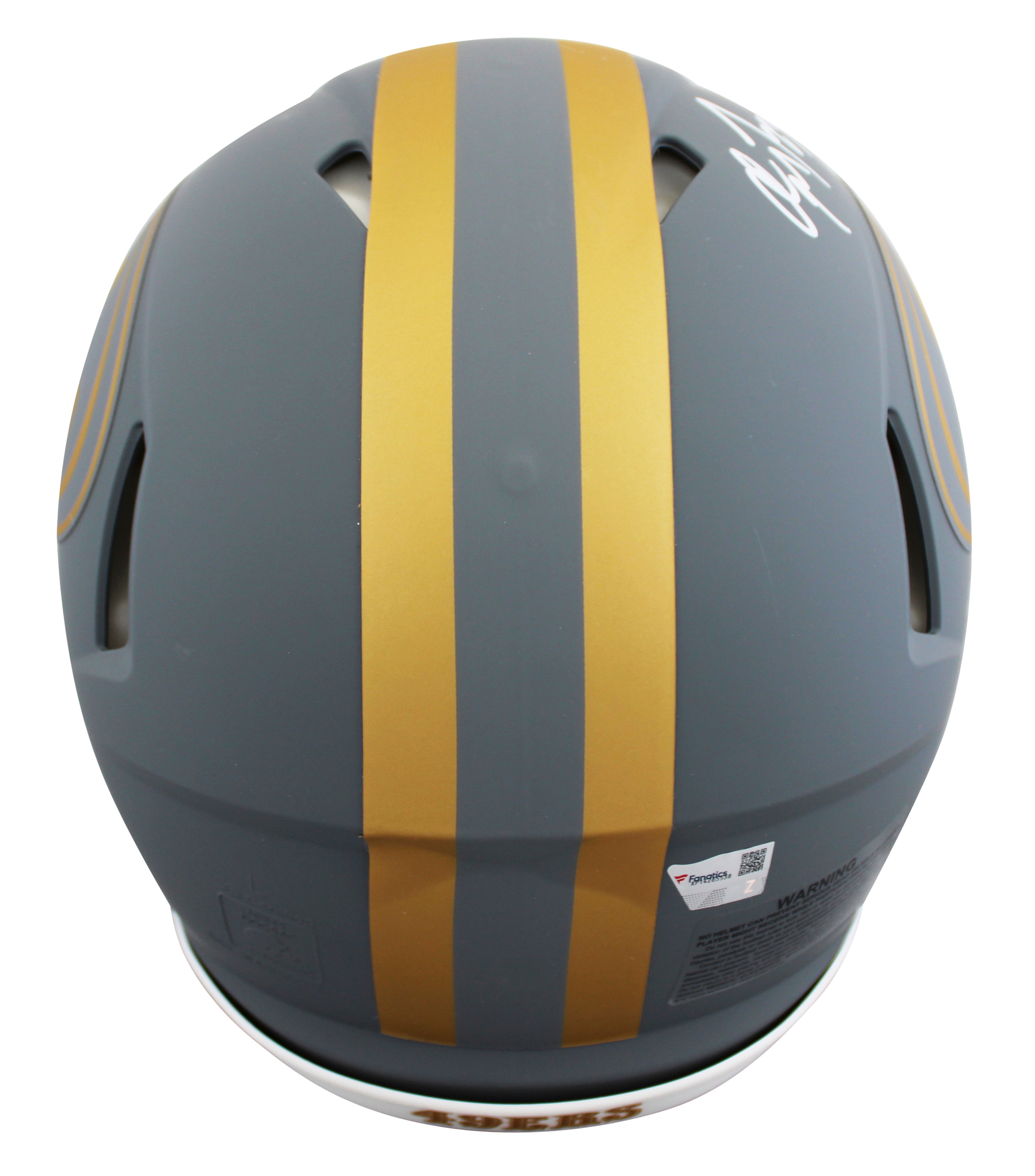 49ers Christian McCaffrey Signed Slate Full Size Speed Proline Helmet Fanatics