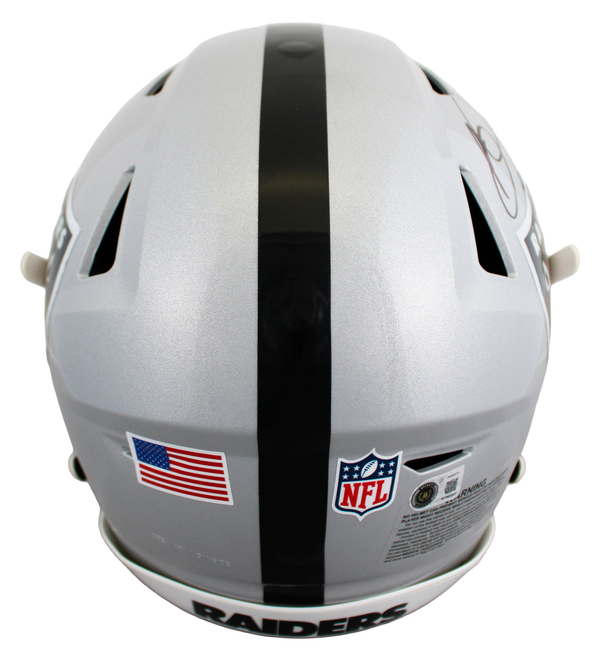 Raiders Bo Jackson Signed Riddell Speed Flex Full Size Helmet BAS Witnessed