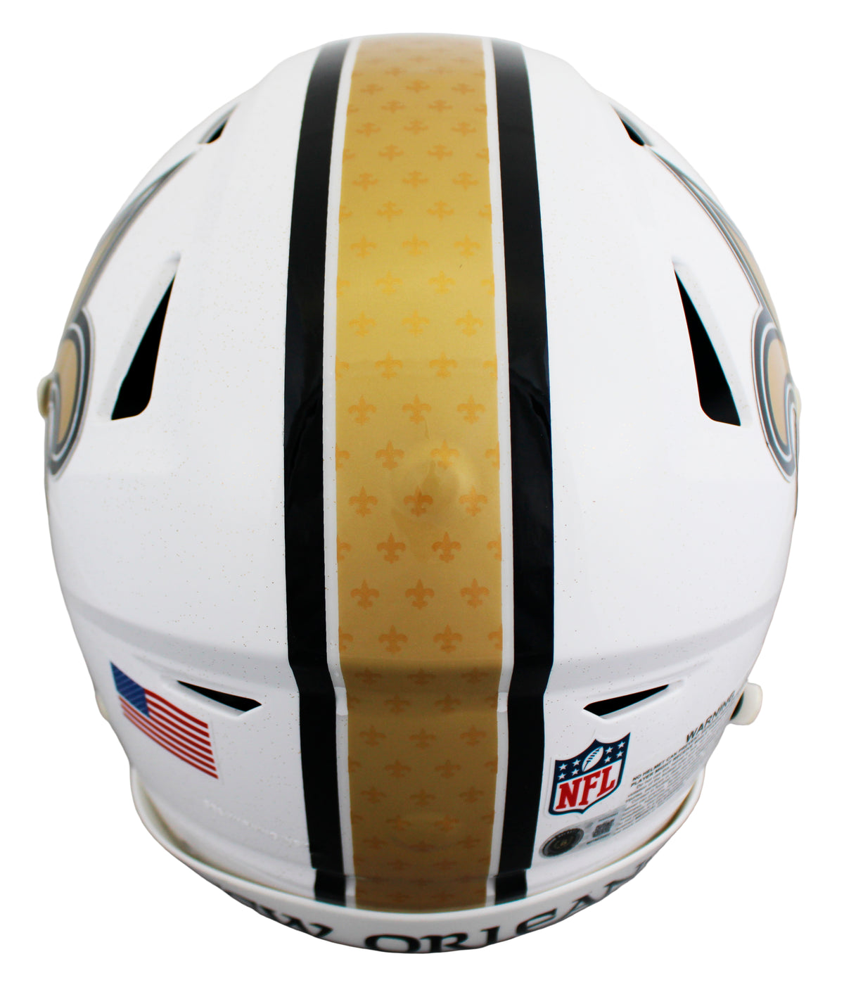 Saints Drew Brees Signed 2025 On-Field Alt Speed Flex Full Size Helmet BAS Wit
