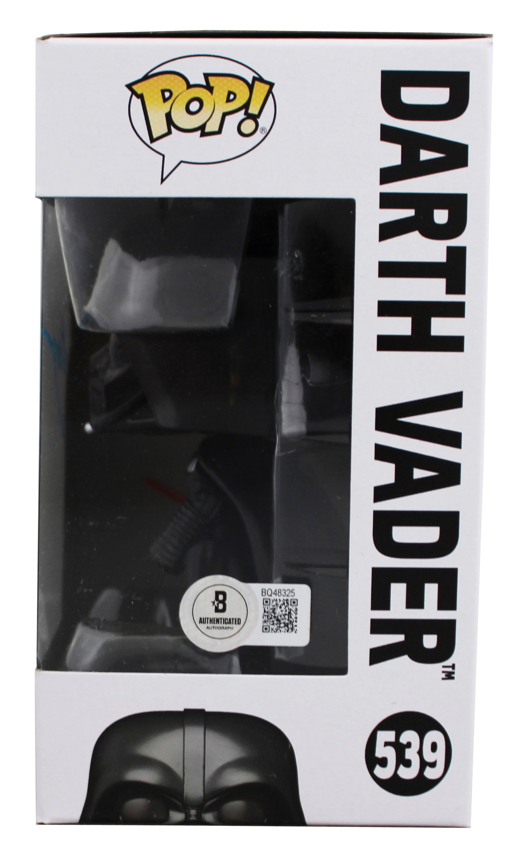 Hayden Christensen Star Wars Signed Vader #539 Funko Pop Figure BAS #BQ48325