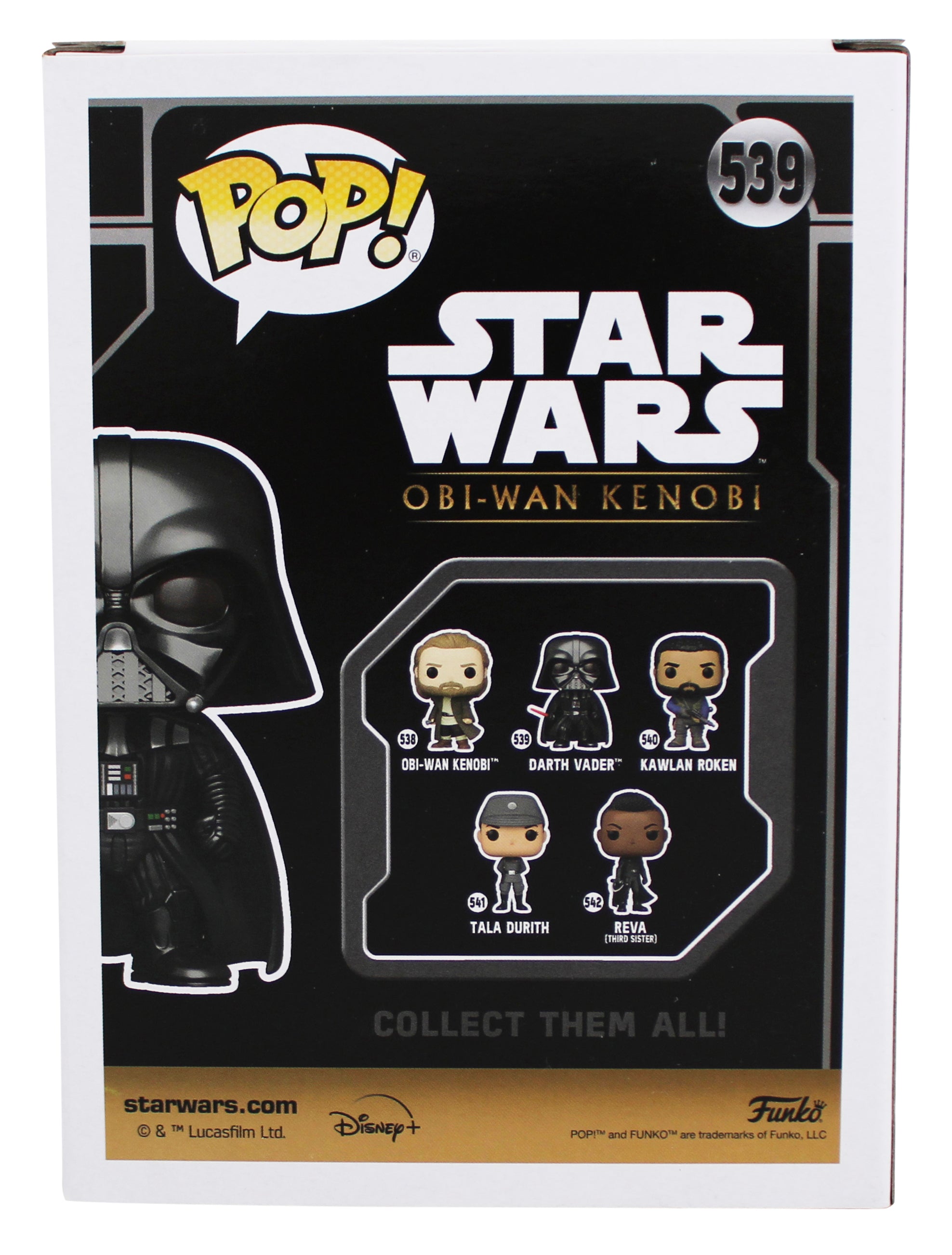 Hayden Christensen Star Wars Signed Vader #539 Funko Pop Figure BAS #BQ48325