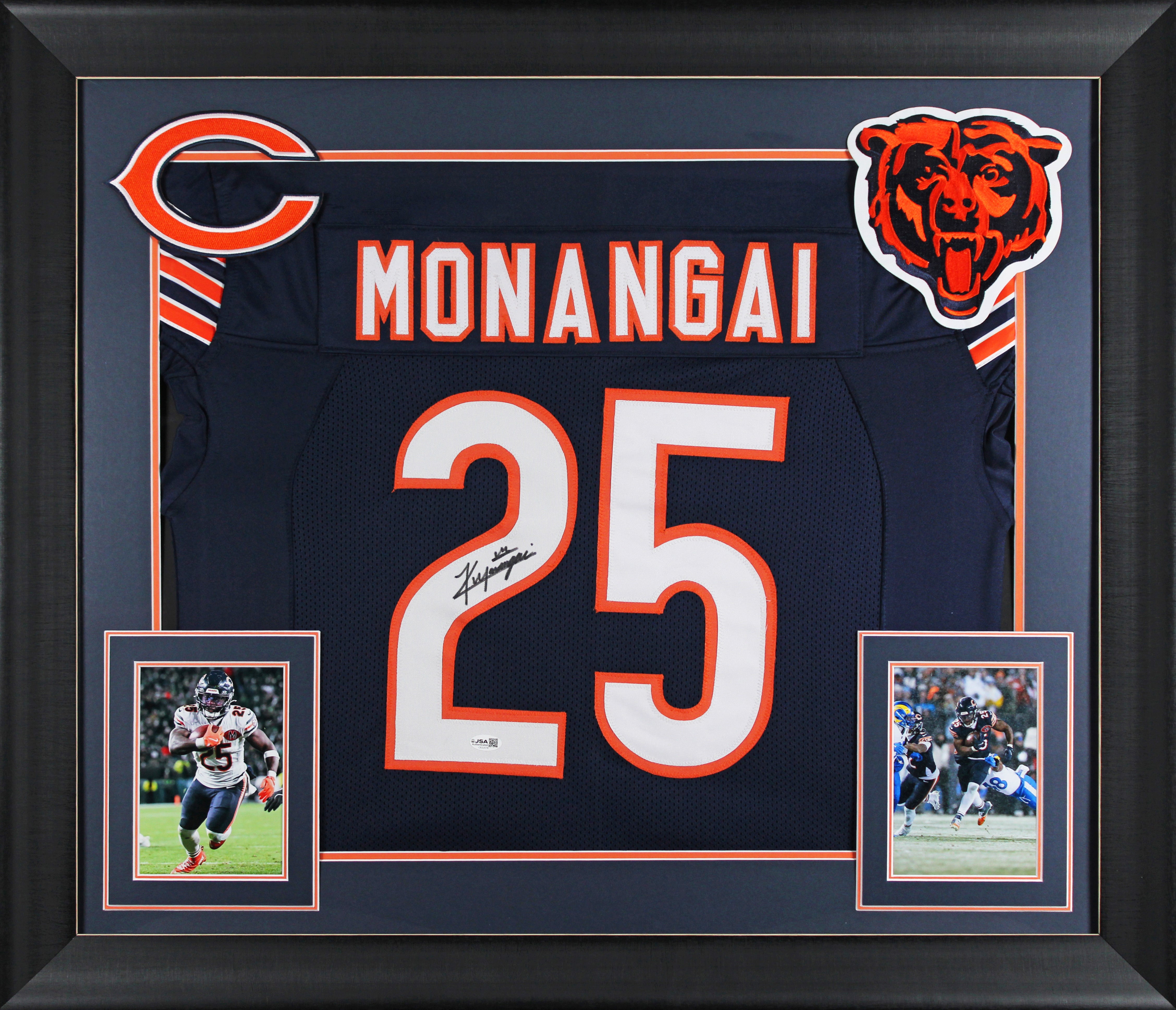 Kyle Monangai Authentic Signed Navy Blue Pro Style Framed Jersey JSA Witness