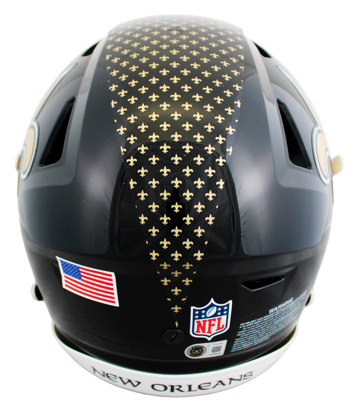 Saints Drew Brees Signed 2022 On-Field Alt Speed Flex Full Size Helmet BAS Wit