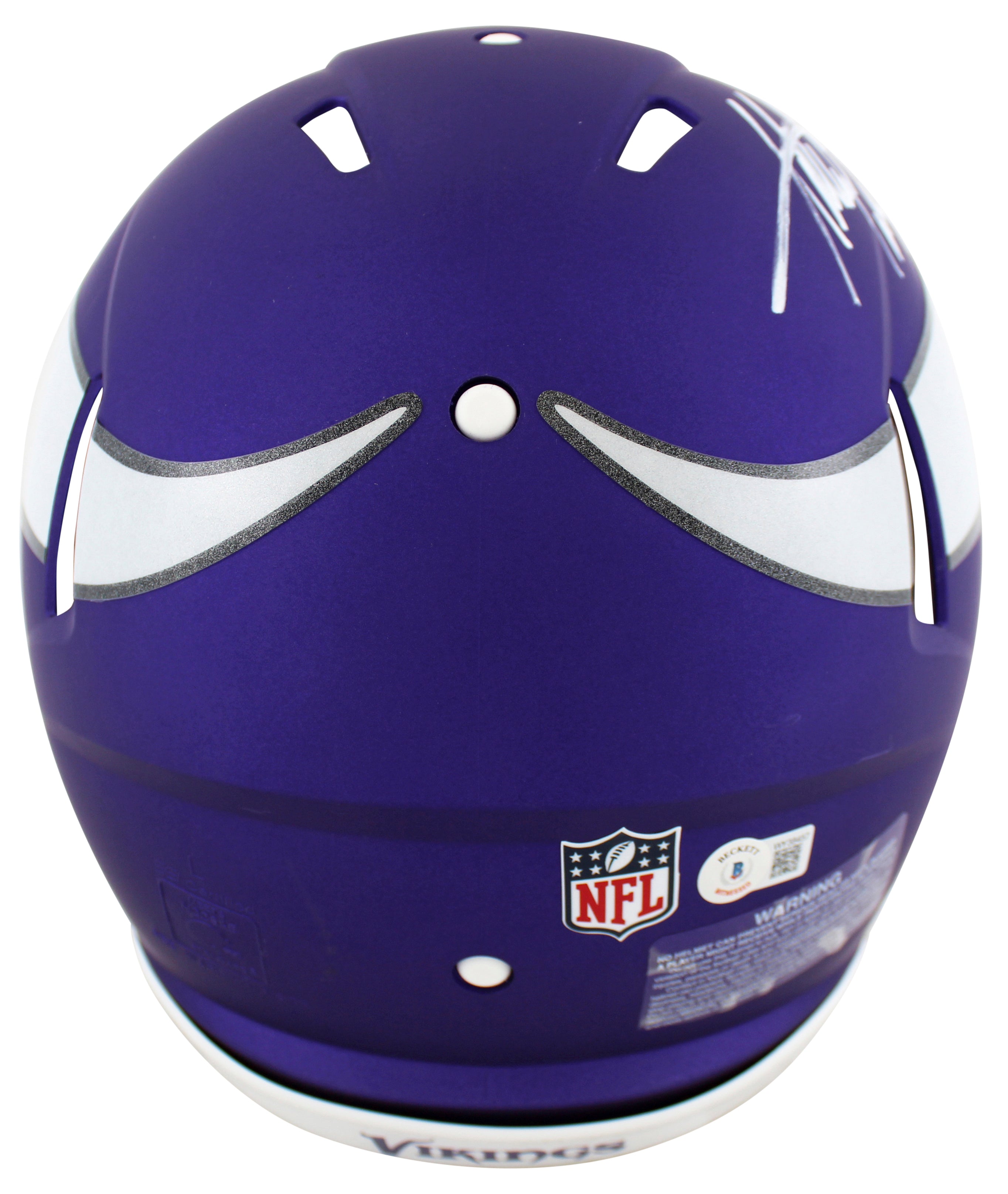 Vikings Adrian Peterson Signed Full Size Speed Proline Helmet W/ Case BAS Wit