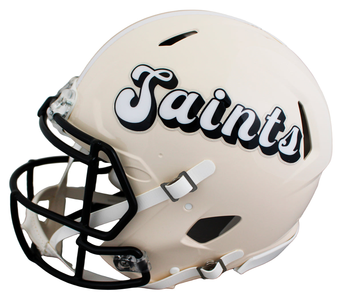 Saints Drew Brees Signed Retro Full Size Speed Proline Helmet W/ Case BAS Wit