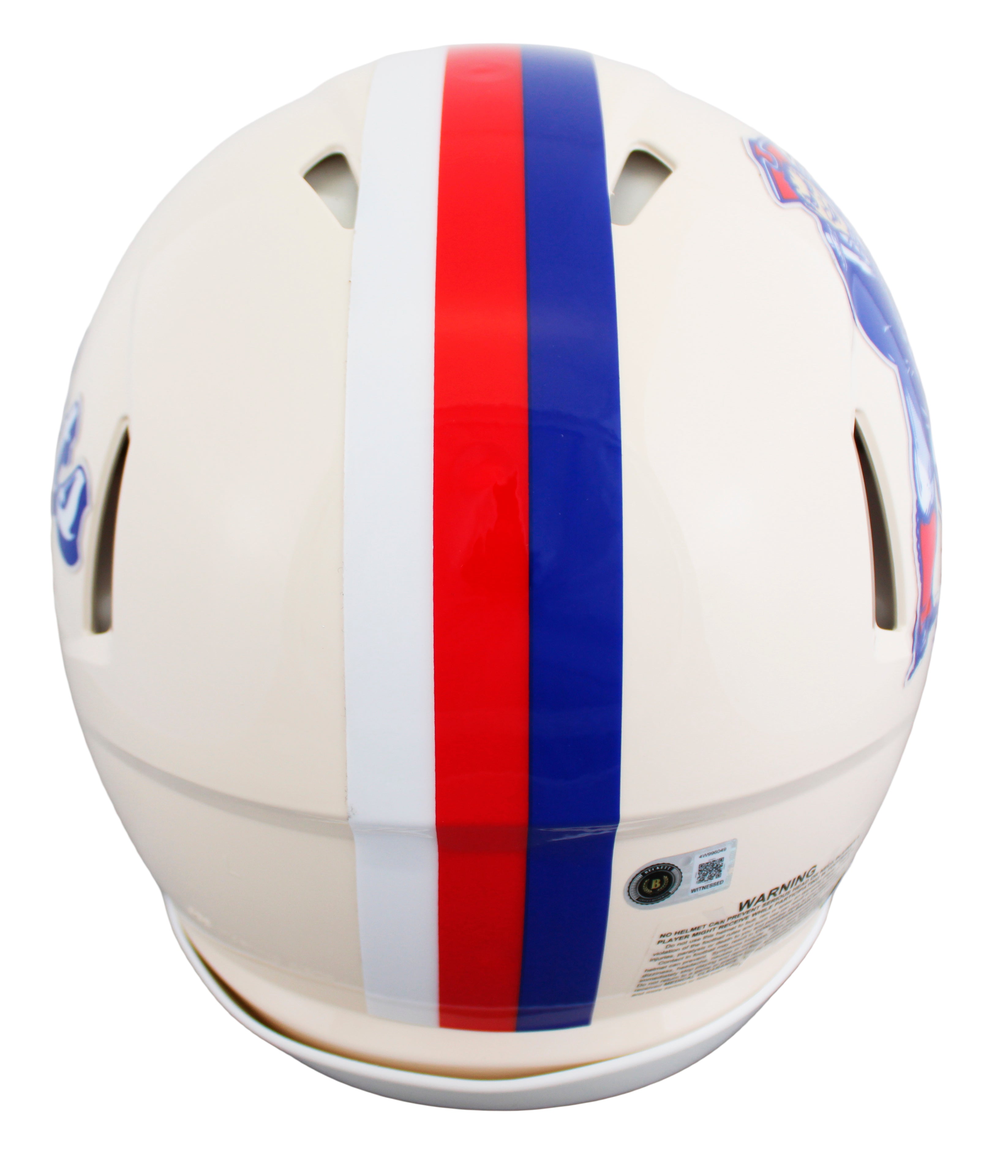 Patriots Rob Gronkowski Signed Retro Full Size Speed Proline Helmet BAS Witness