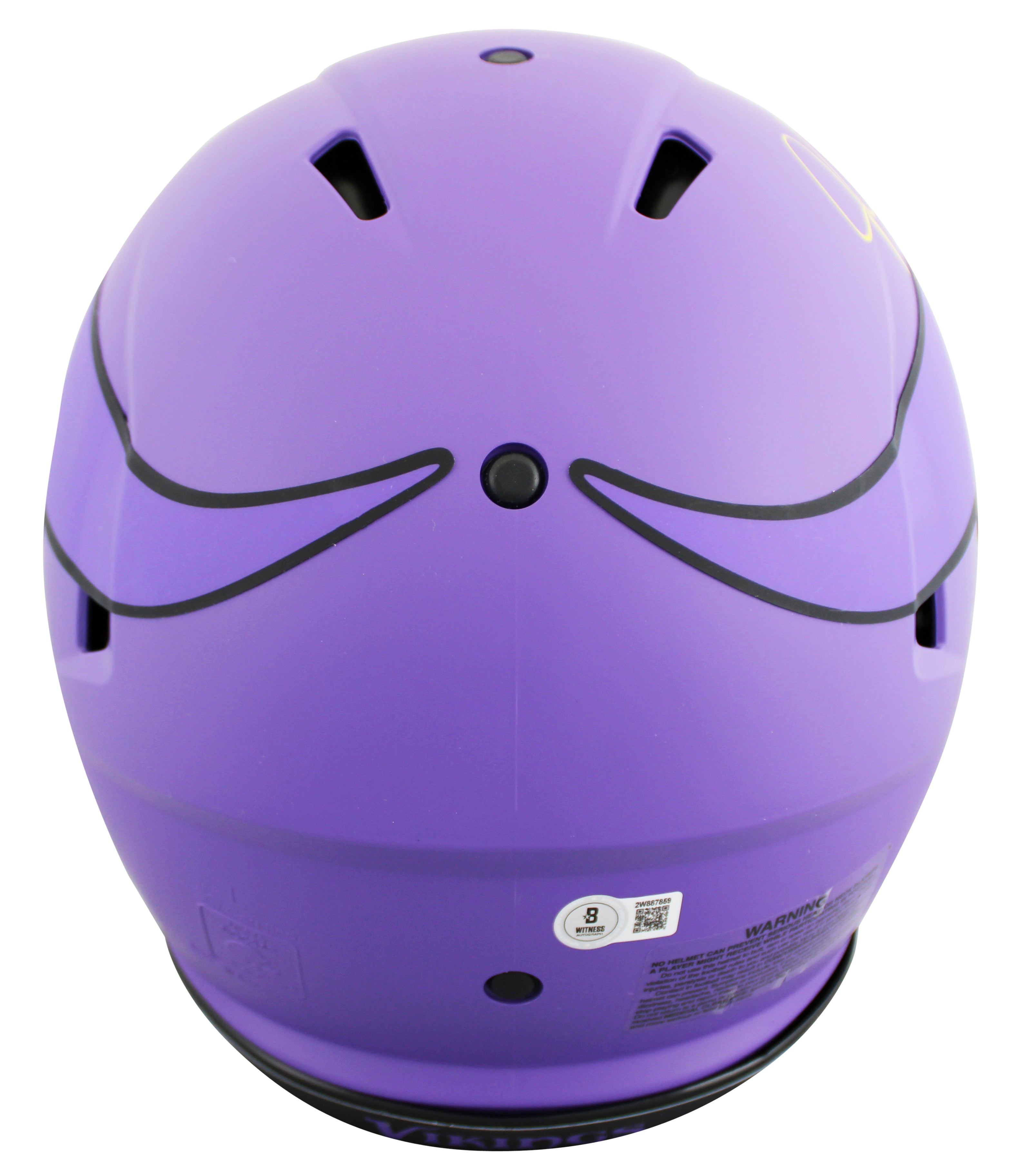 Vikings Justin Jefferson Signed Rave Full Size Speed Proline Helmet BAS Witness