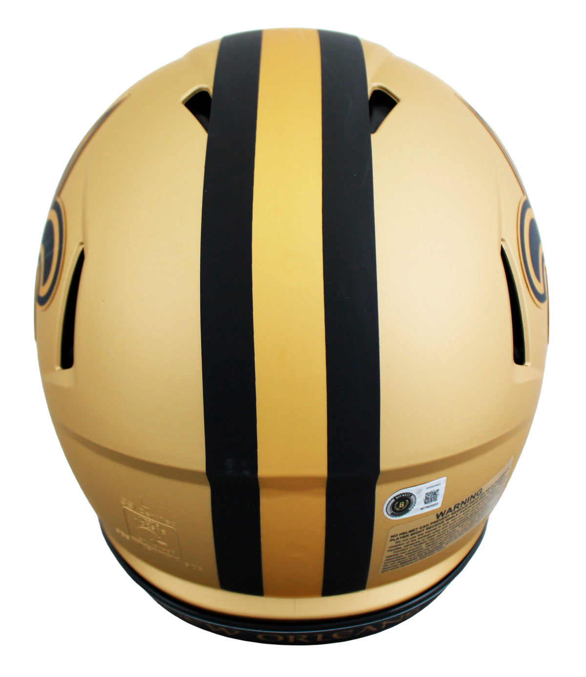 Saints Drew Brees Signed Rave Full Size Speed Proline Helmet W/ Case BAS Witness
