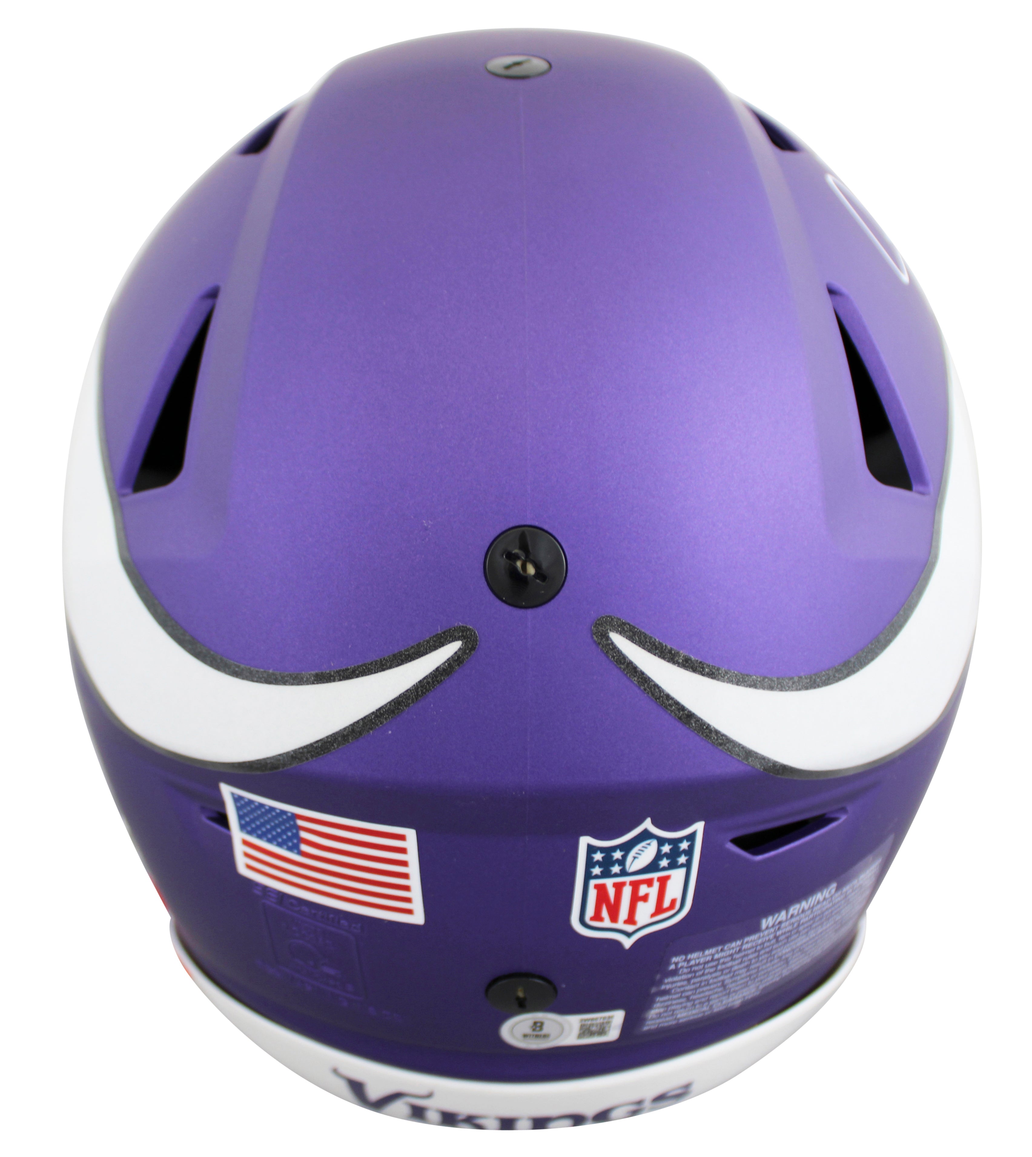 Vikings Justin Jefferson Authentic Signed Speed Flex Full Size Helmet BAS Wit